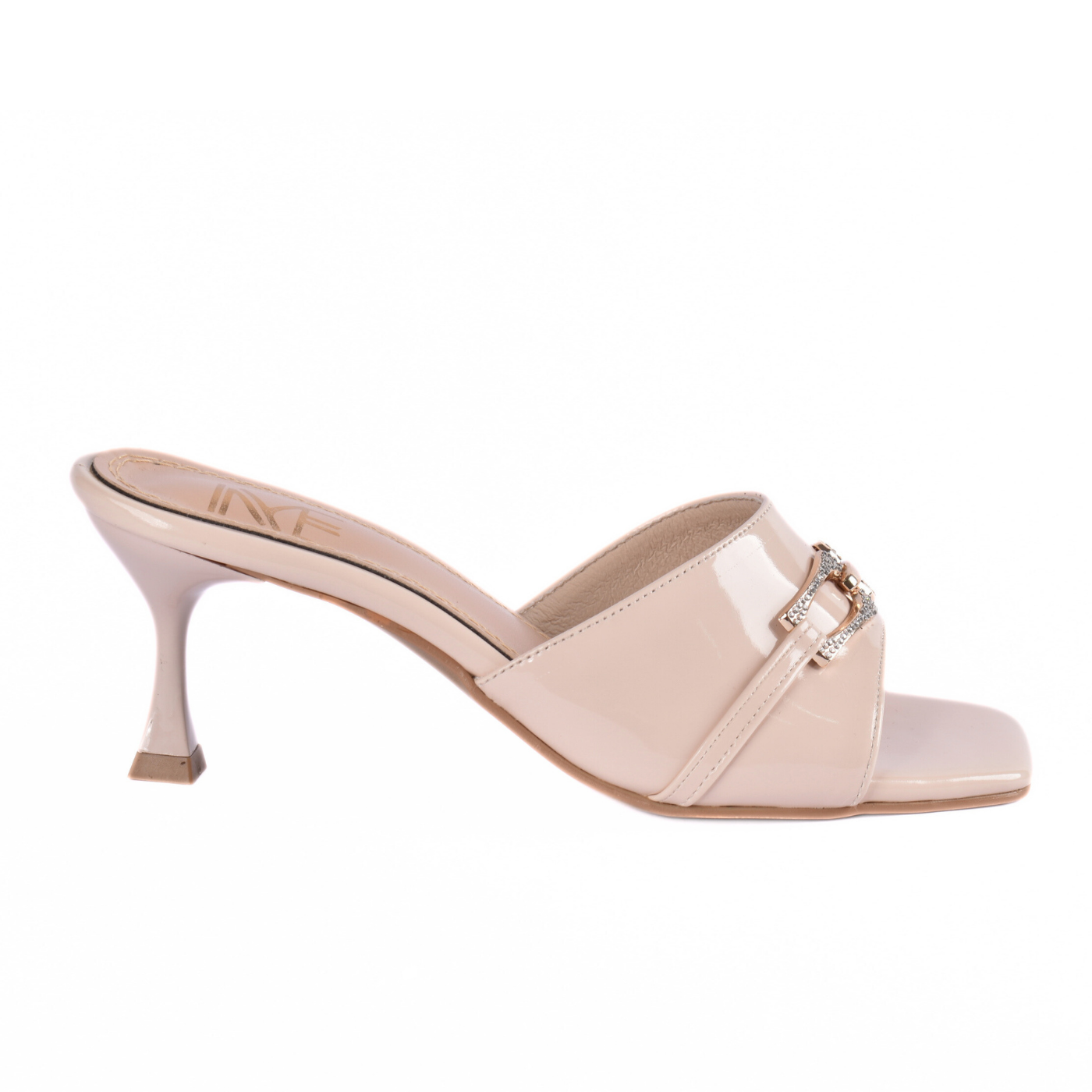 Classy Heeled Flip Flop With Buckle Melouk