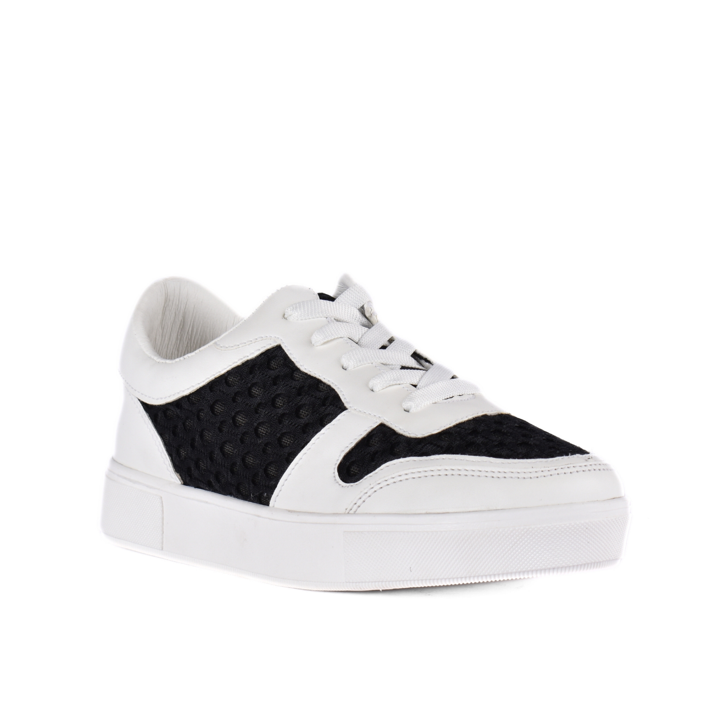 Textile Stylish Toecap Sneakers Black Melouk