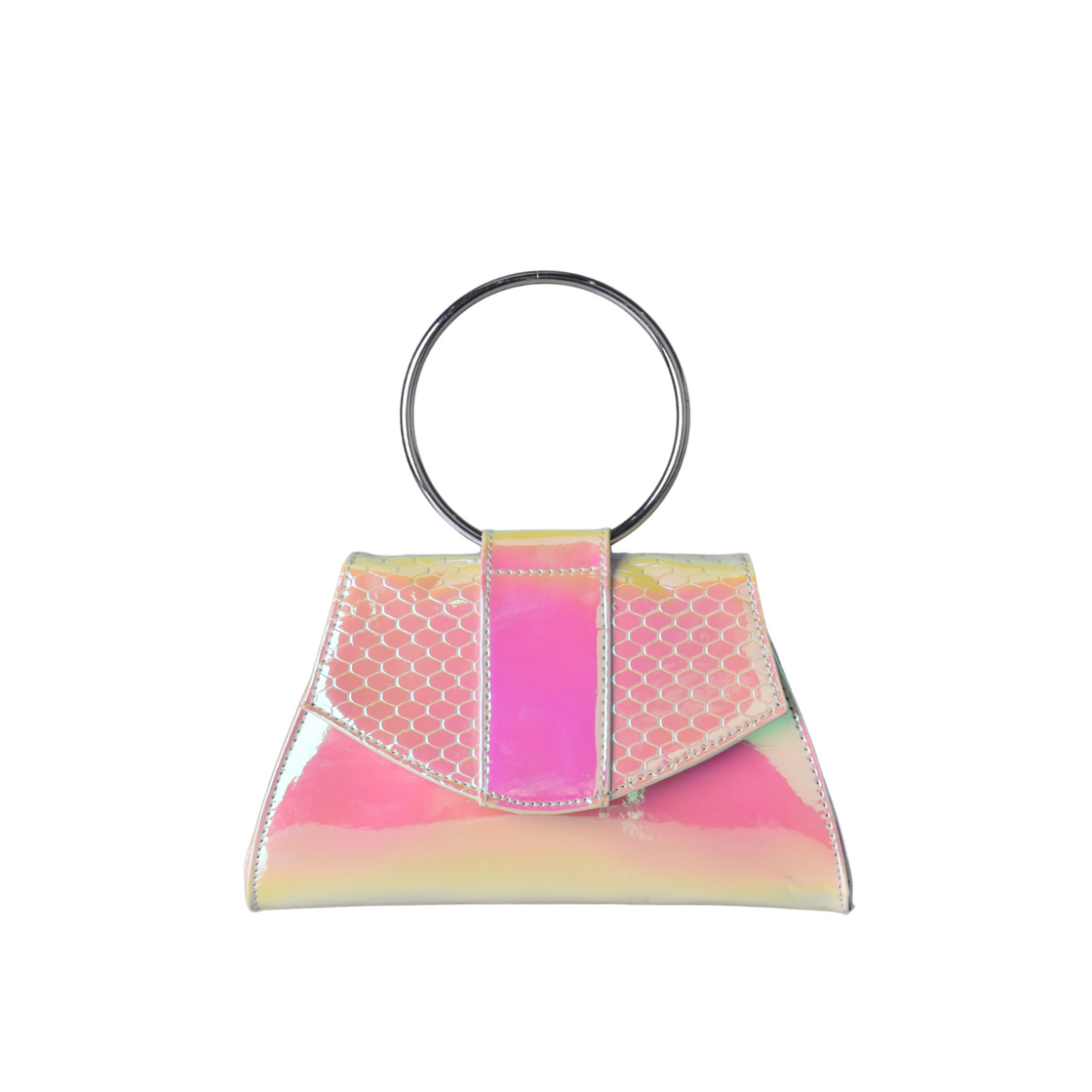 Shiny Mini Bag With Round Handle