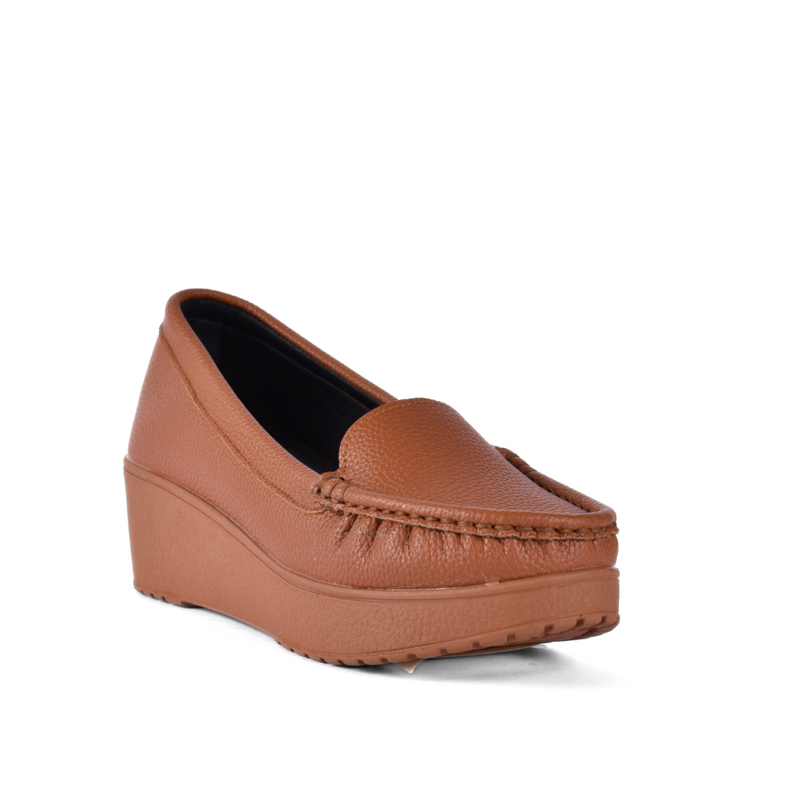 Basic Leather Shoe with Elastic Side