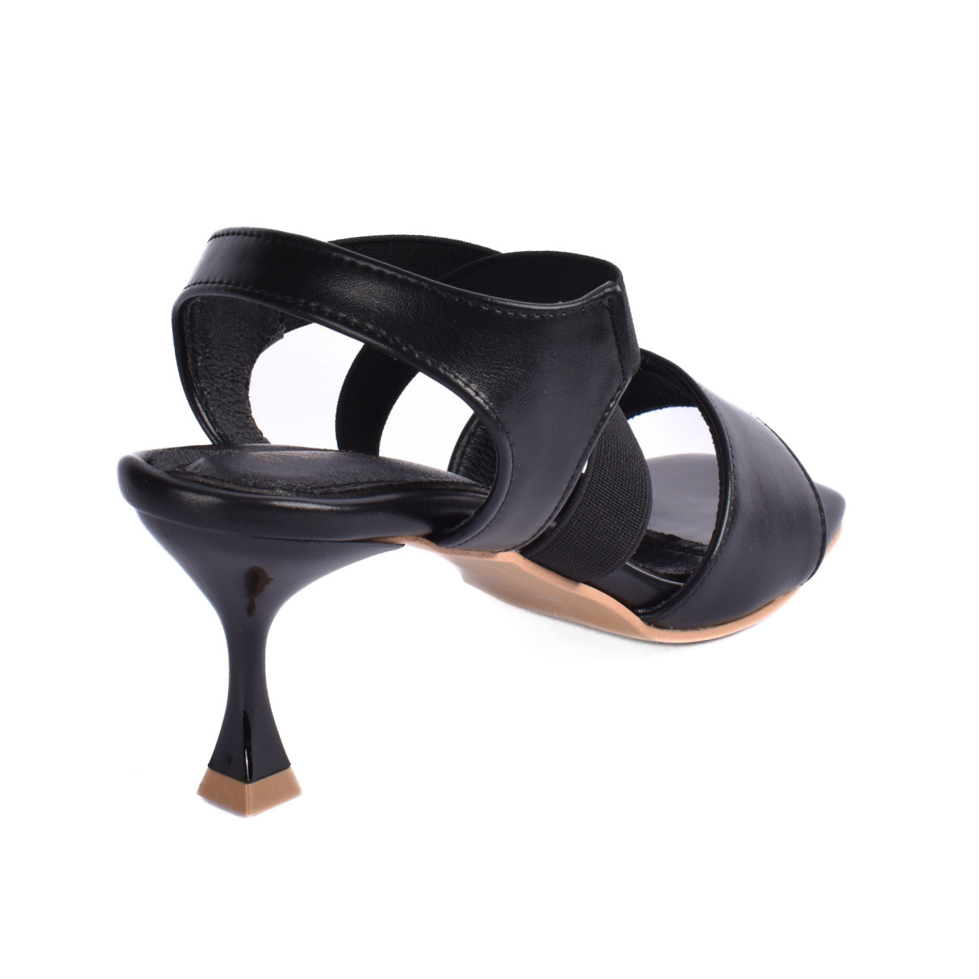 Open-Toe Elastic Strap with Heel Sandal Melouk