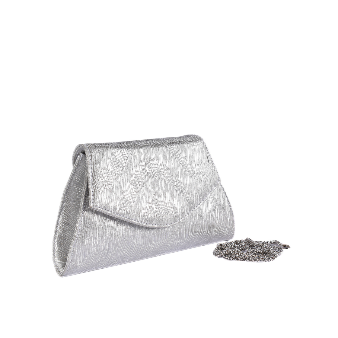 Simple  Mini Bag With Handel Silver