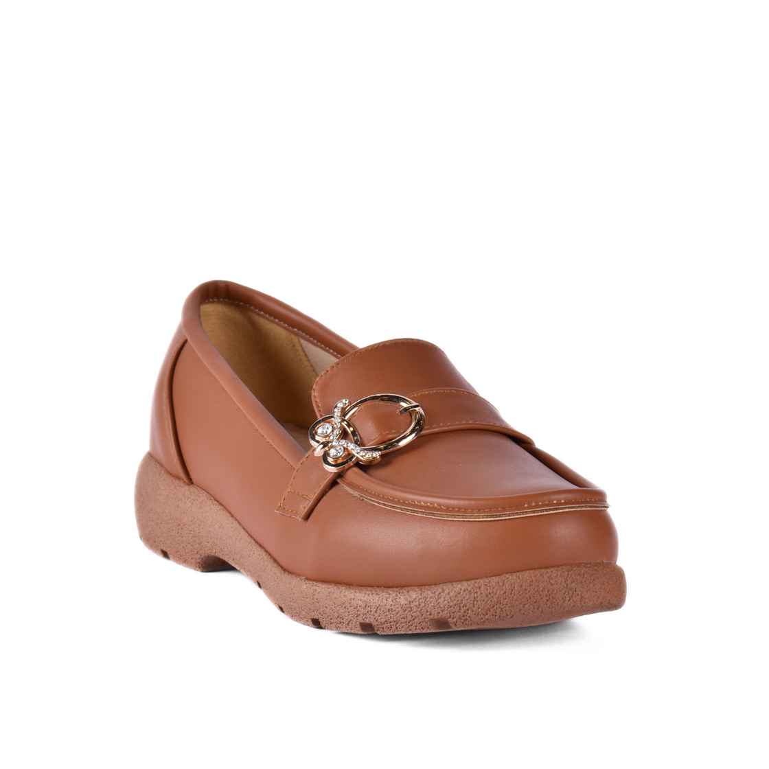 Basic Leather Shoe with Elastic Side