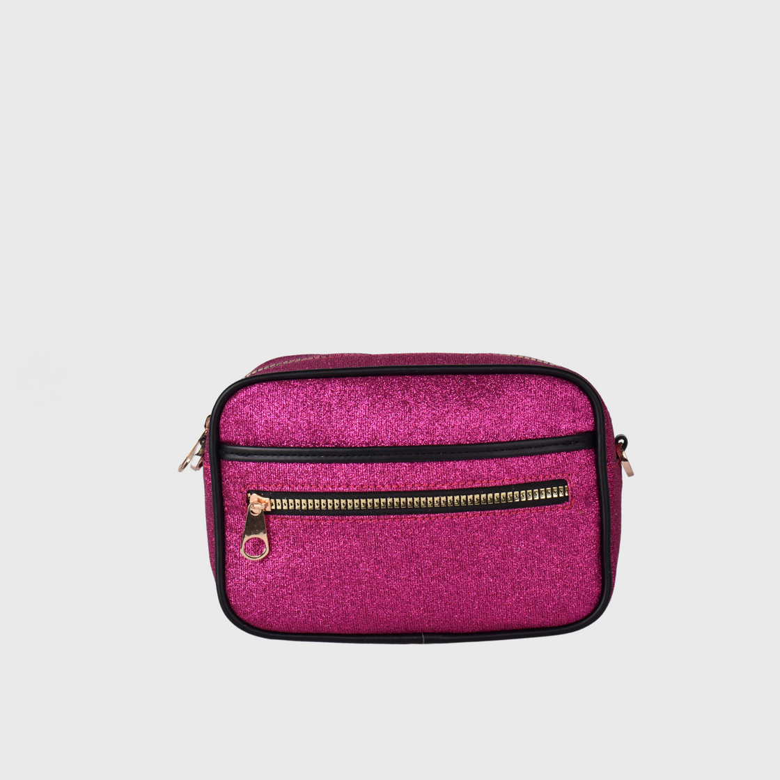 Fuchsia Embossed Mini Cross Body bag