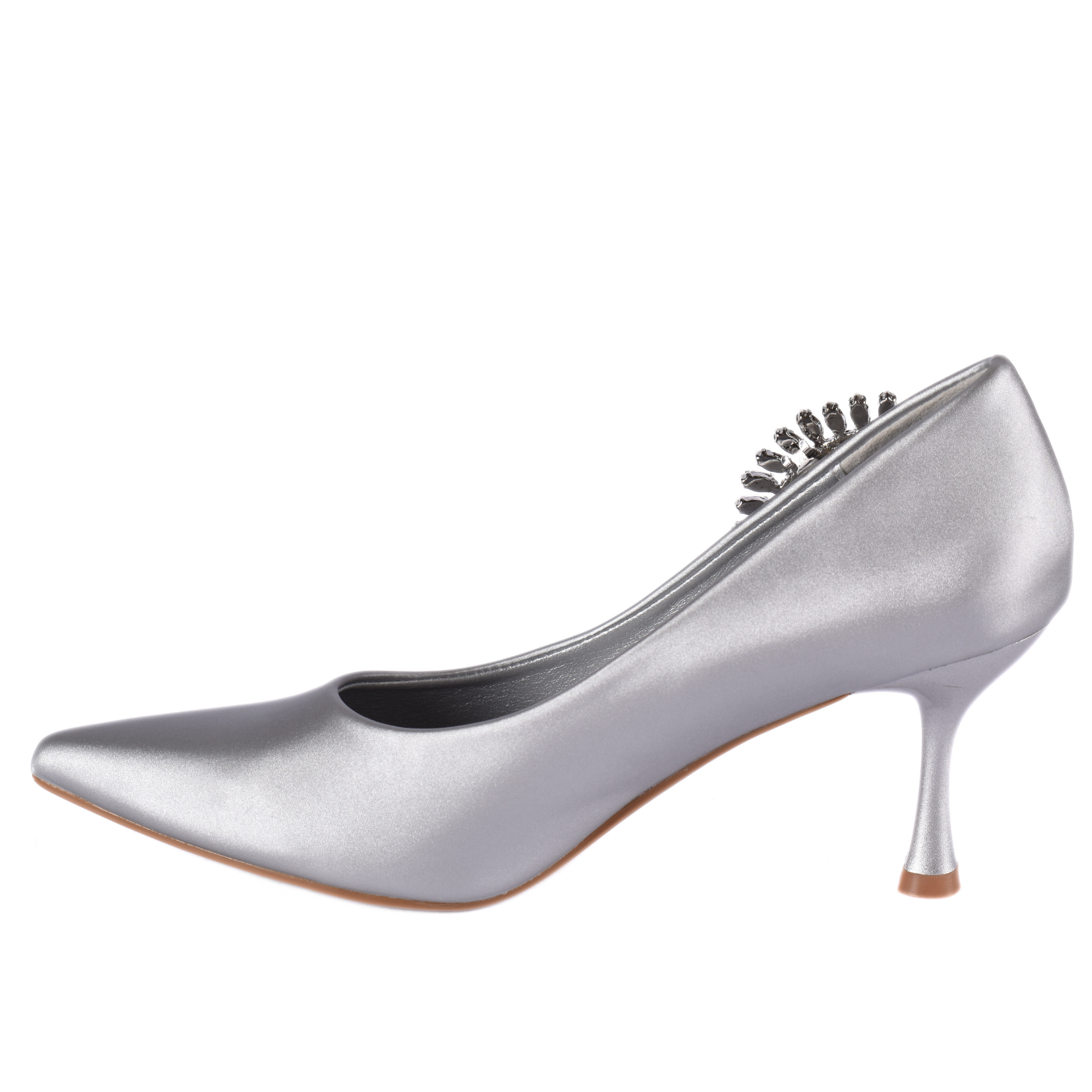 Pointed Pumps With Decorative Buckle