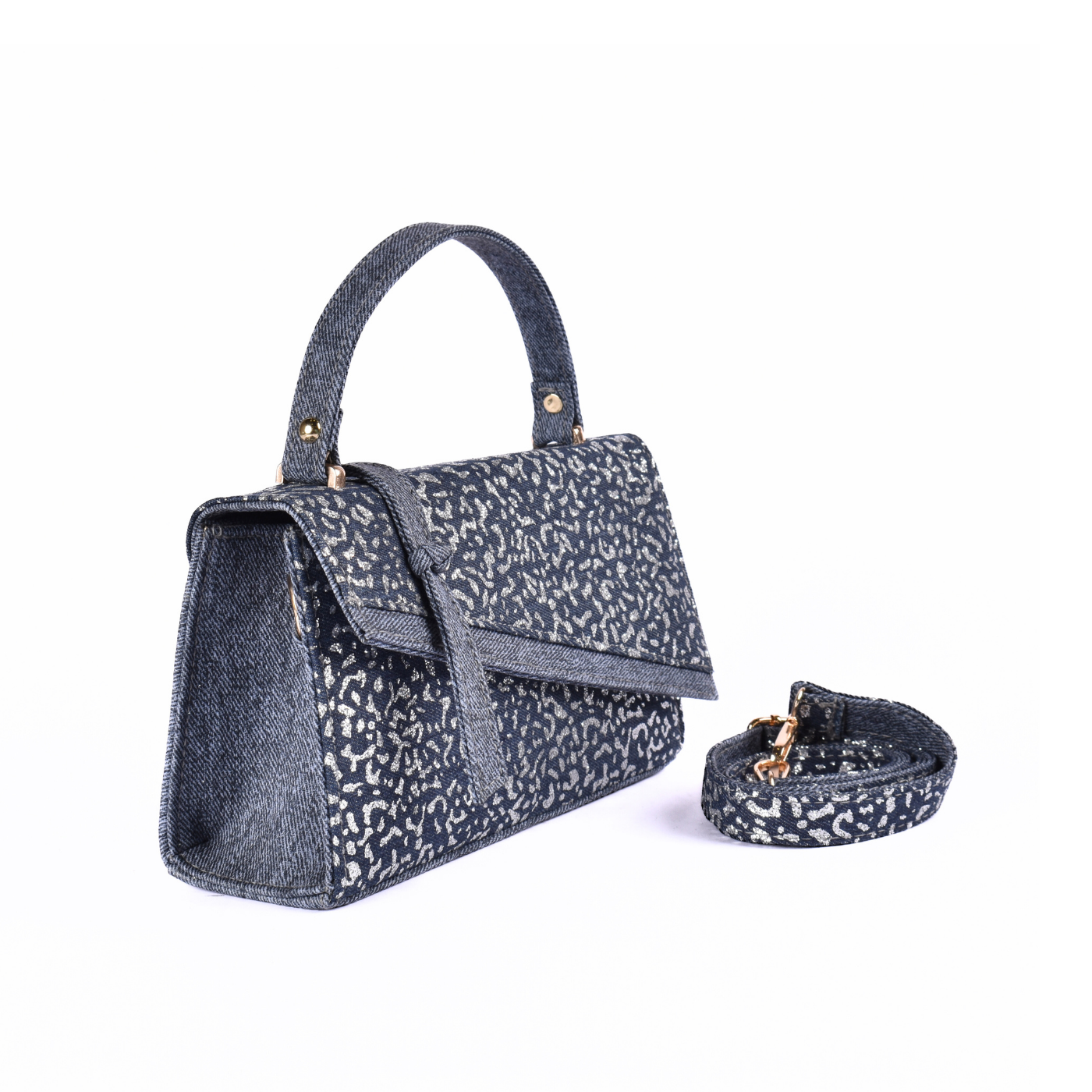Embossed Leather Handbag Melouk