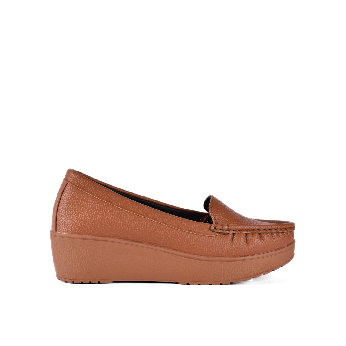 Basic Leather Shoe with Elastic Side