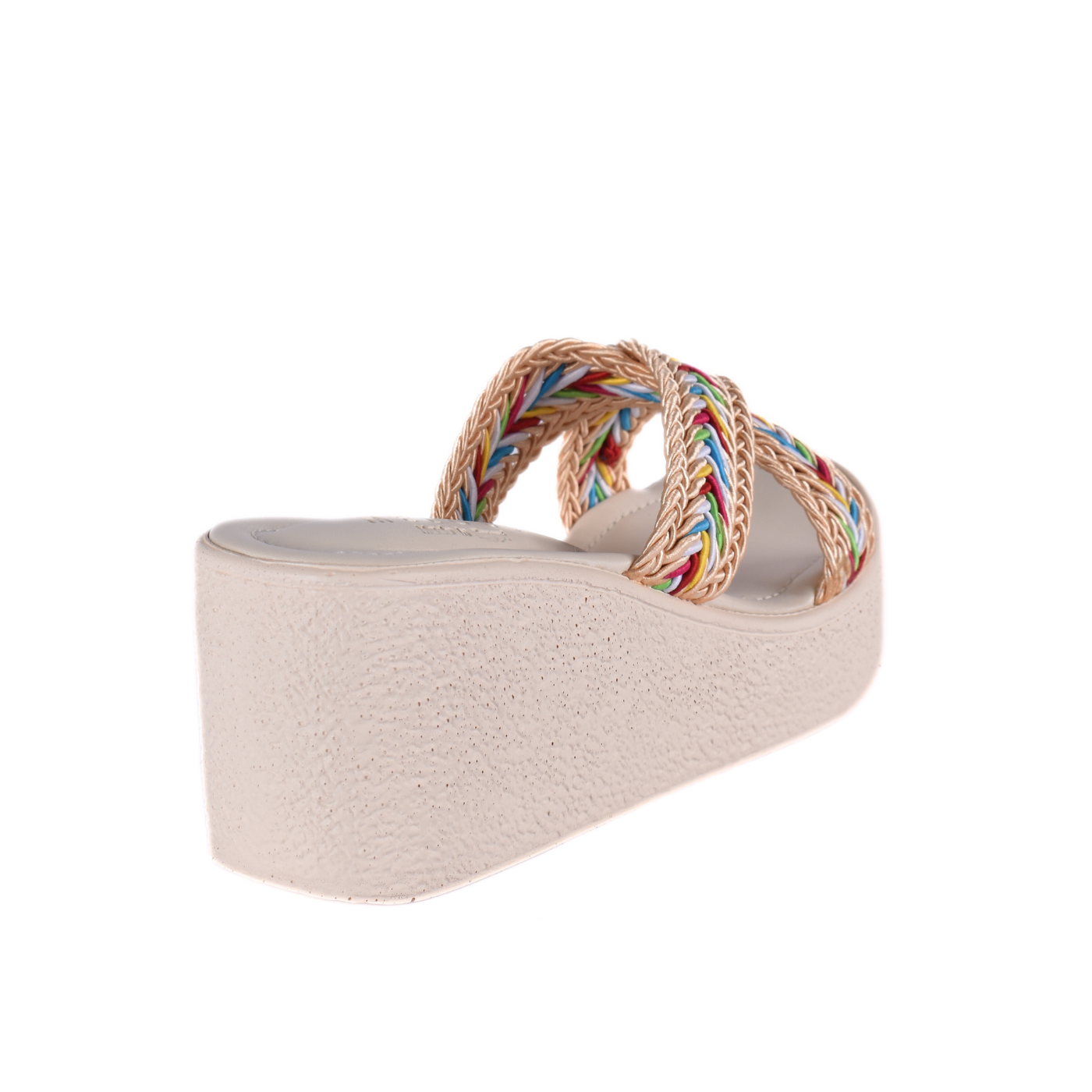 Strap Platform Slipper With Details Melouk