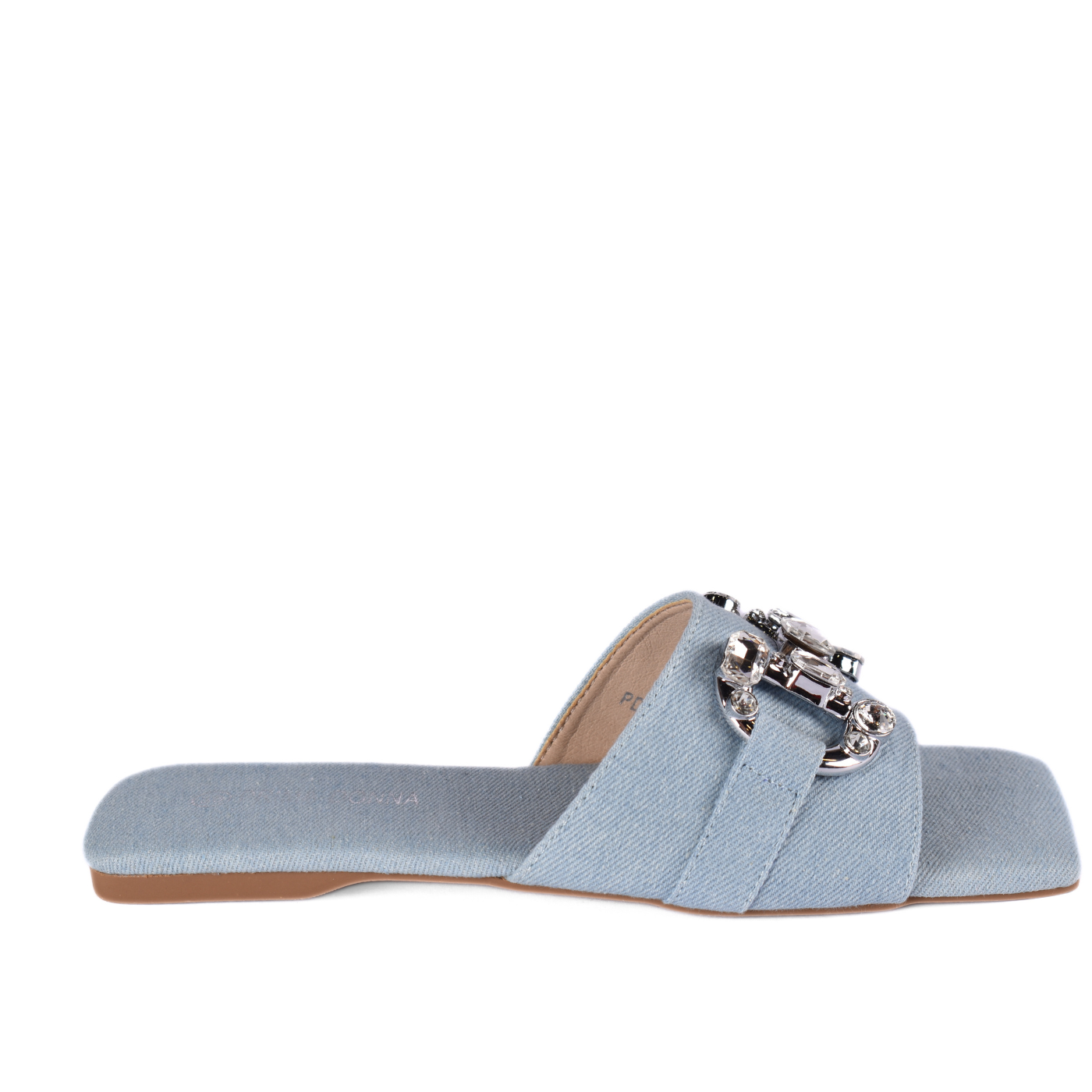 Embellished Brown Slide Slipper Melouk
