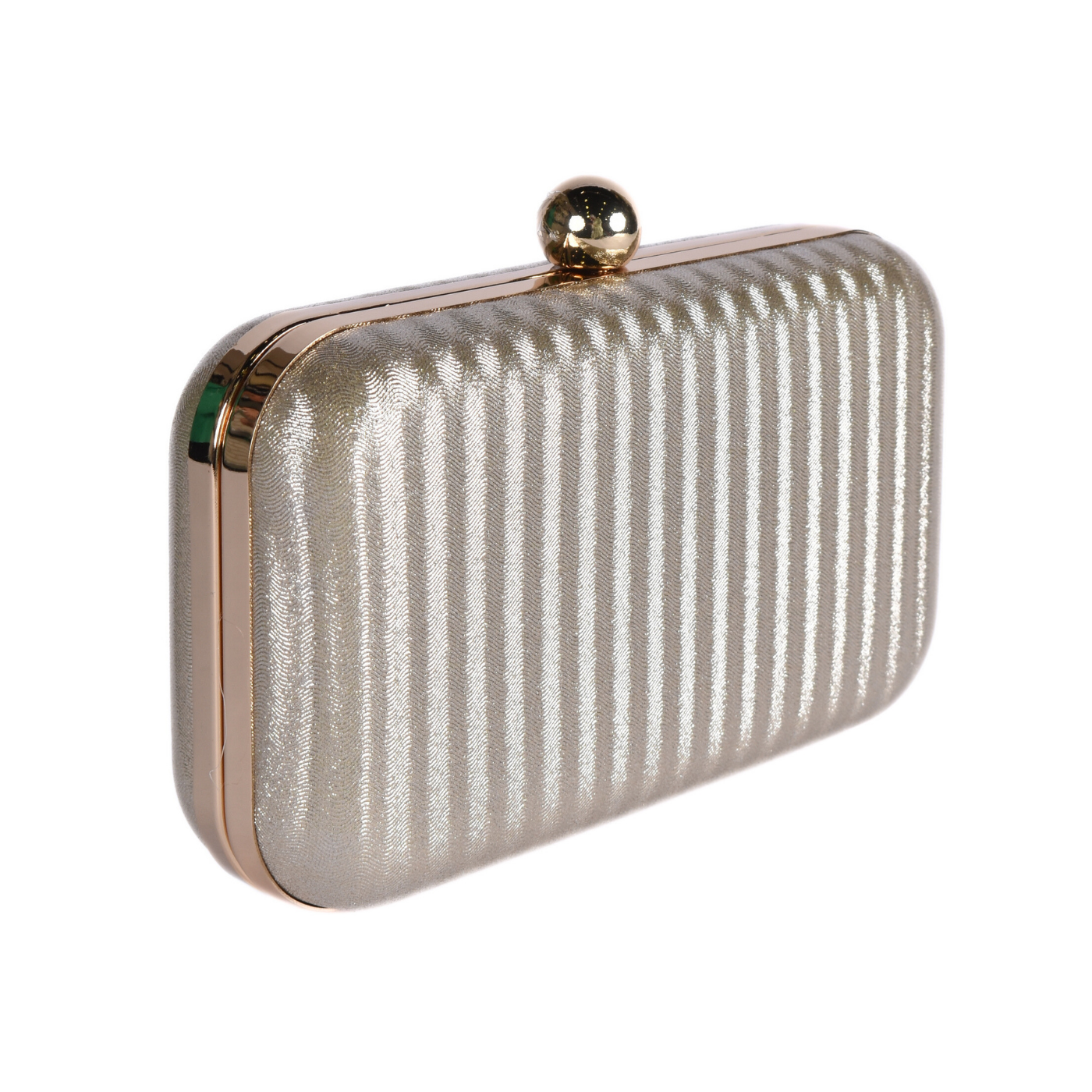 Clutch with Vertical Ripple Texture
