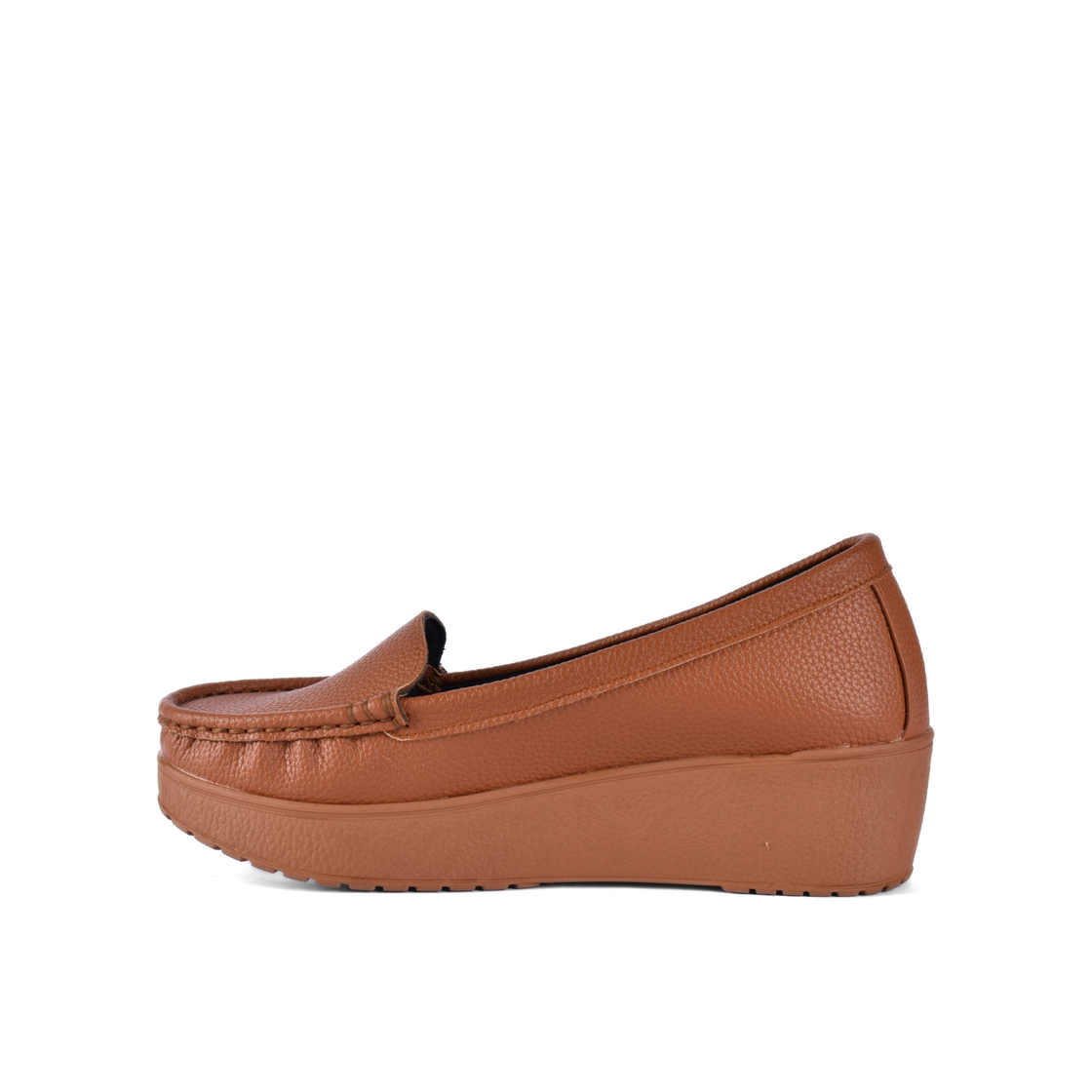 Basic Leather Shoe with Elastic Side