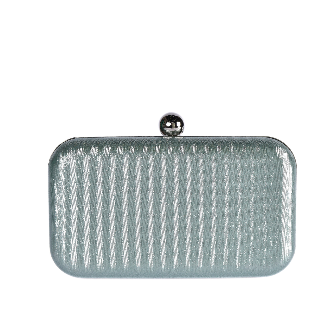 Clutch With Vertical Ripple Texture Mint Melouk