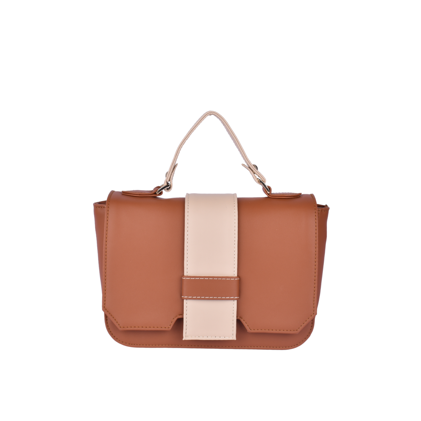 Leather Cross Body Bag havana Melouk