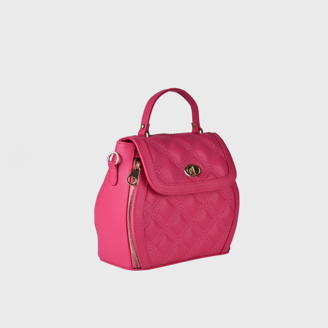 Backpack Leather Bag Fuchsia