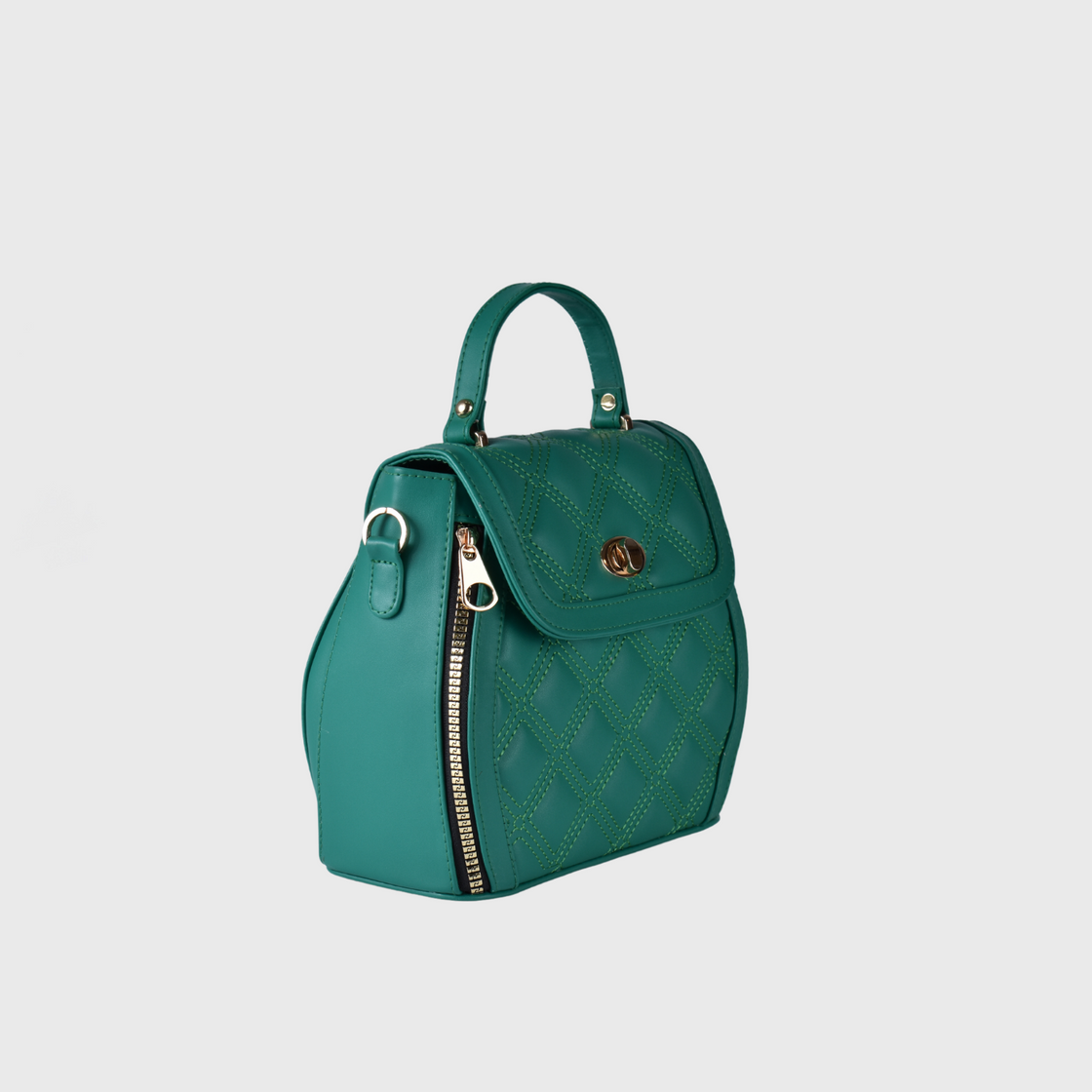 Backpack Leather Bag Green