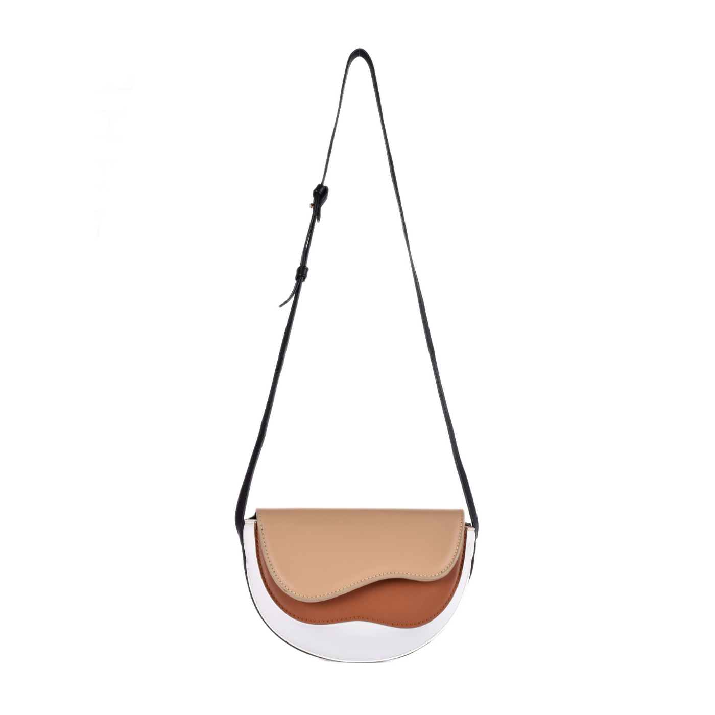 Leather Cross Body Bag havana Melouk