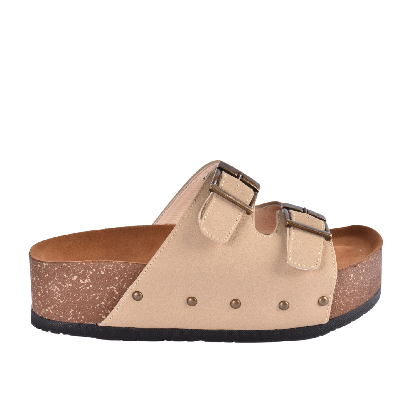 Casual Platform Sandal With Double Buckles Melouk