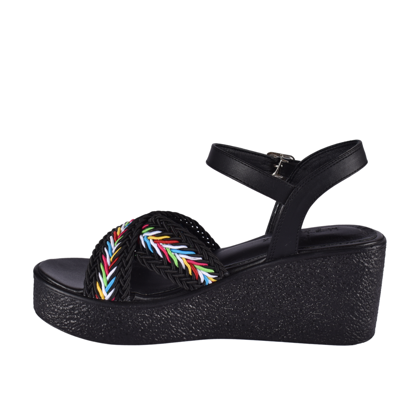 Elegant Cross-Strap Sandal Featuring A Beautifully Embellished Strap Melouk