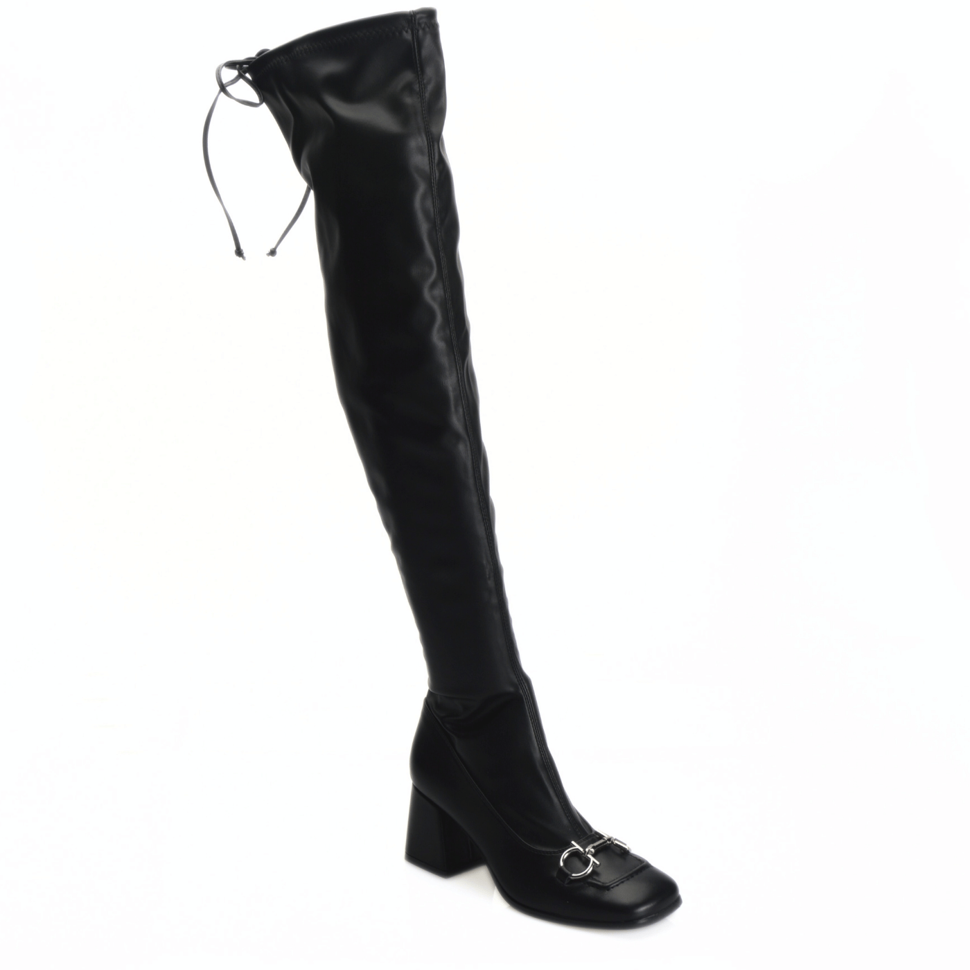Long Boot with Metal Buckle