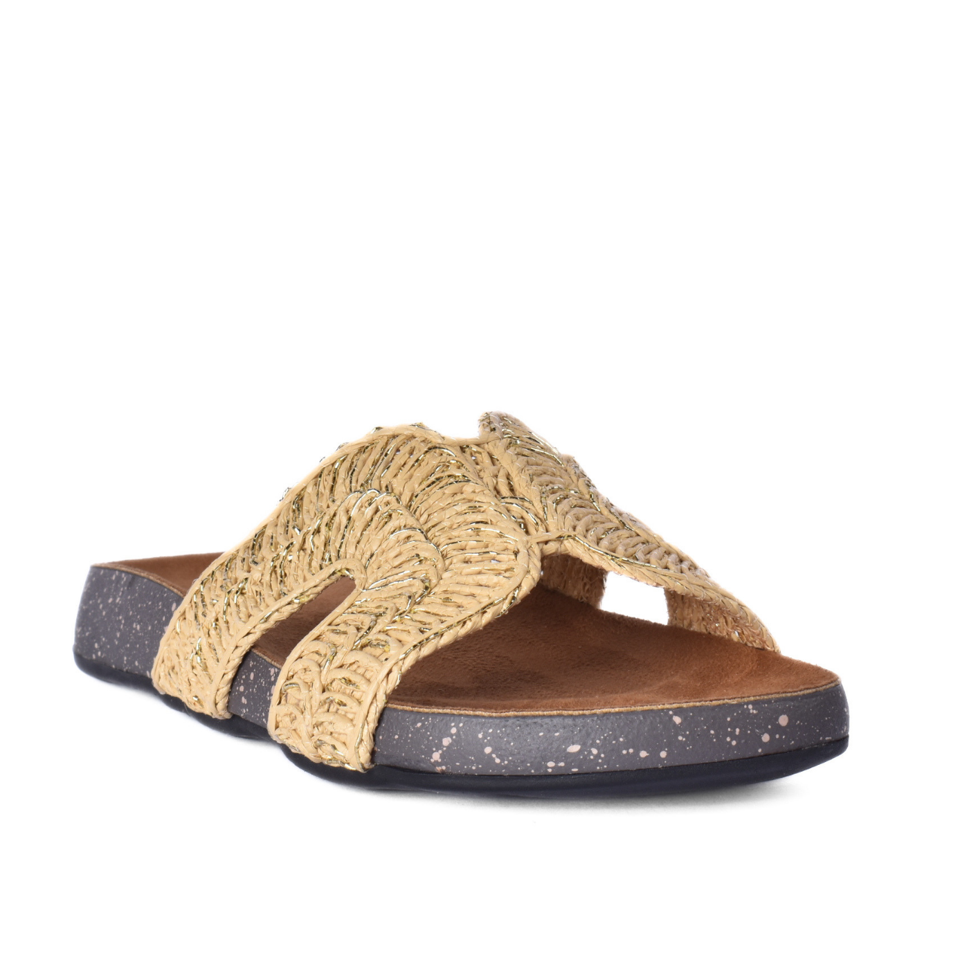 Modern Slip-On Slides Gold