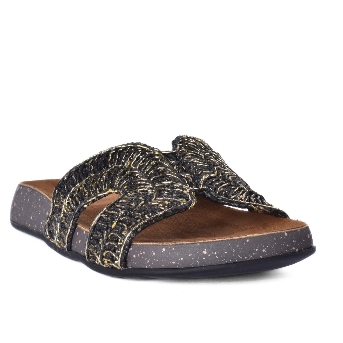 Modern Slip-On Slides Black