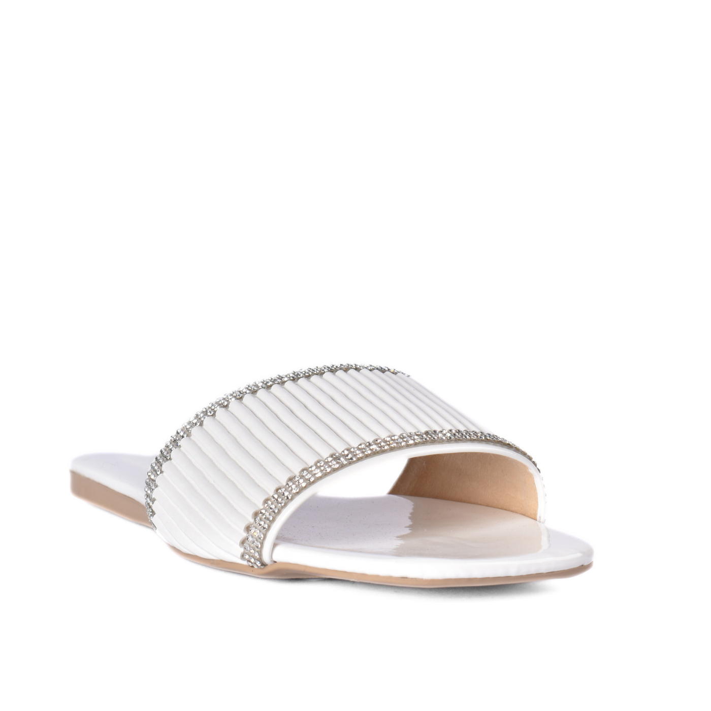 Lightweight flat slippers White