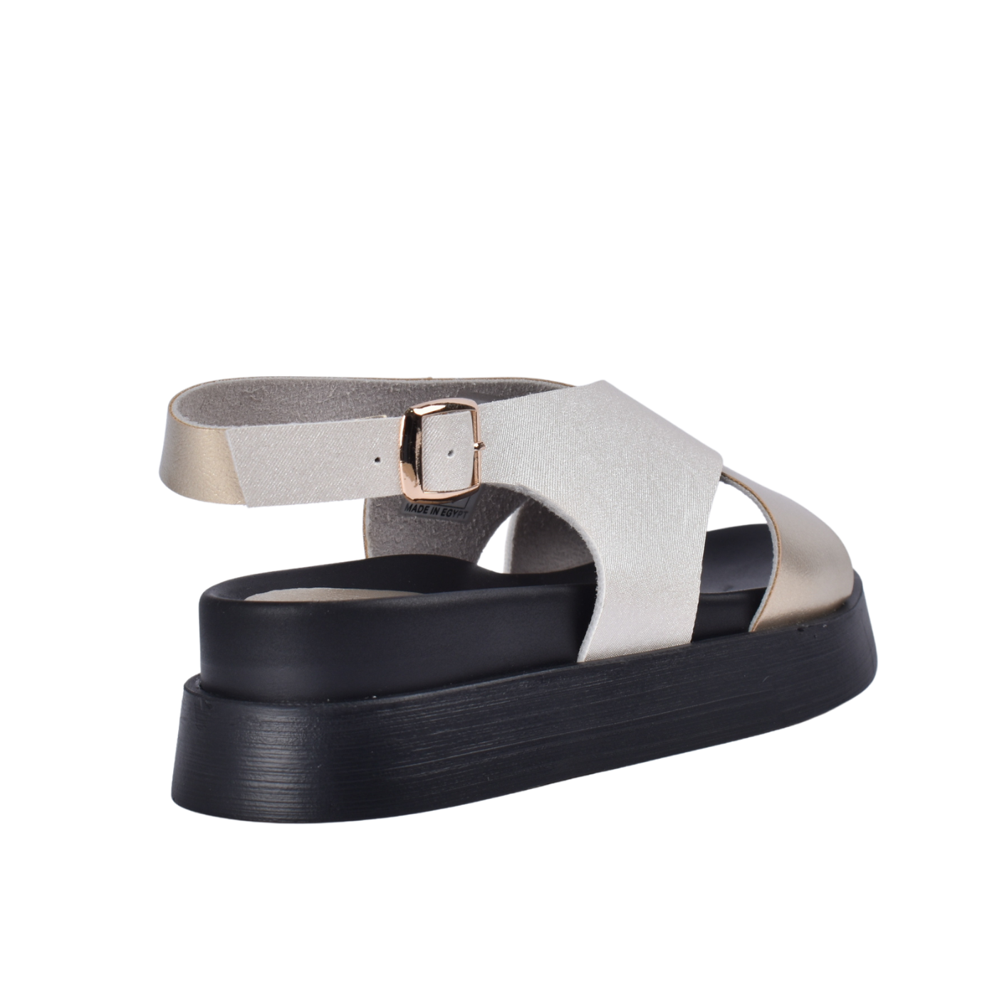 Double buckle strap sandals