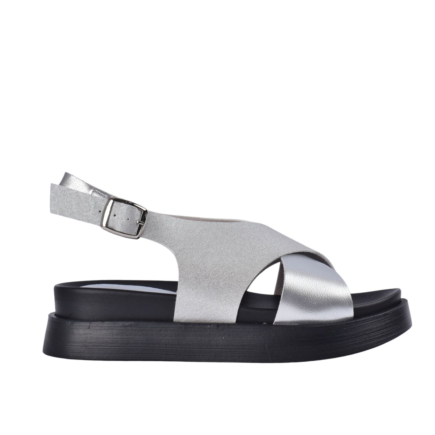 Double buckle strap sandals