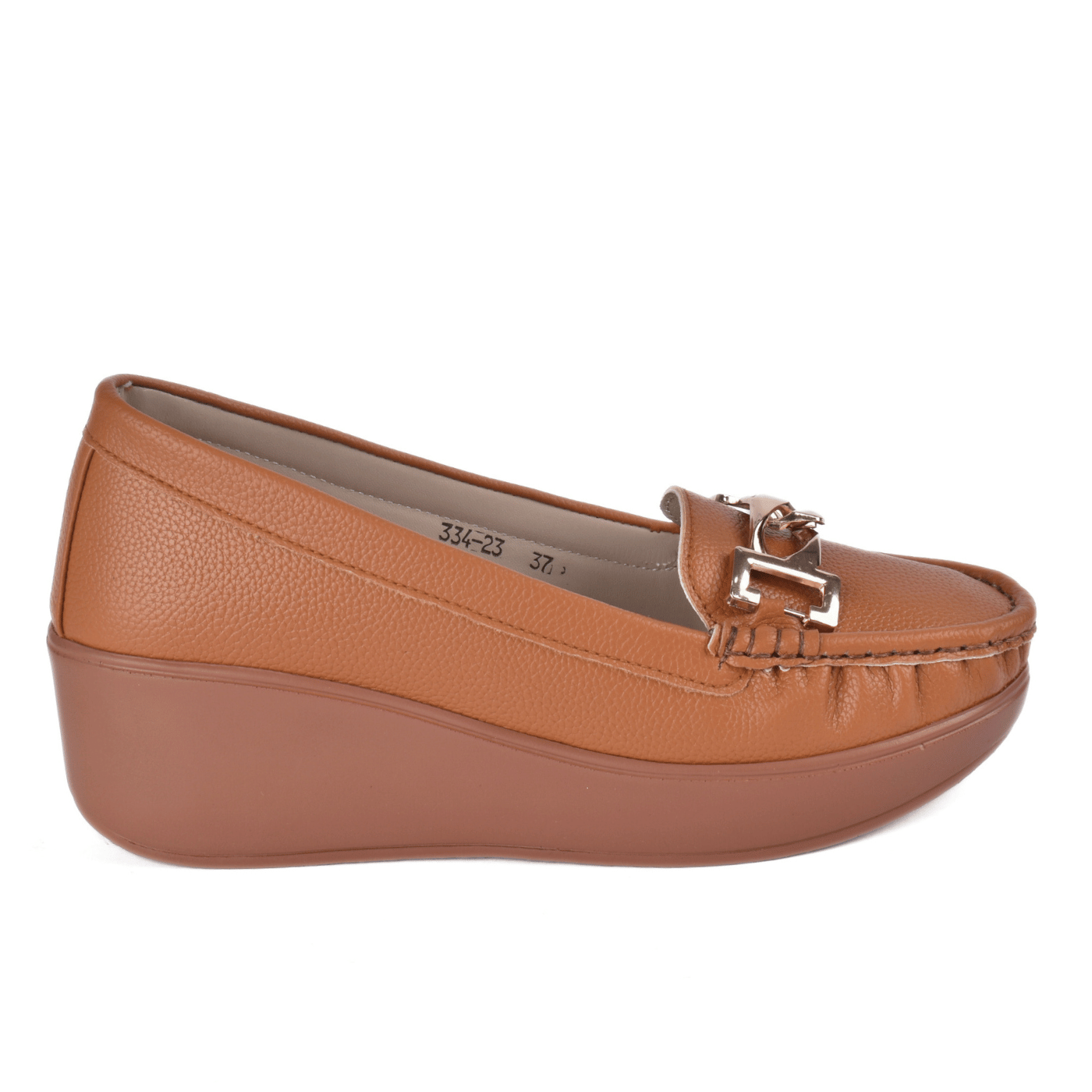 Comfort Leather Loafers with Gold Chain Melouk