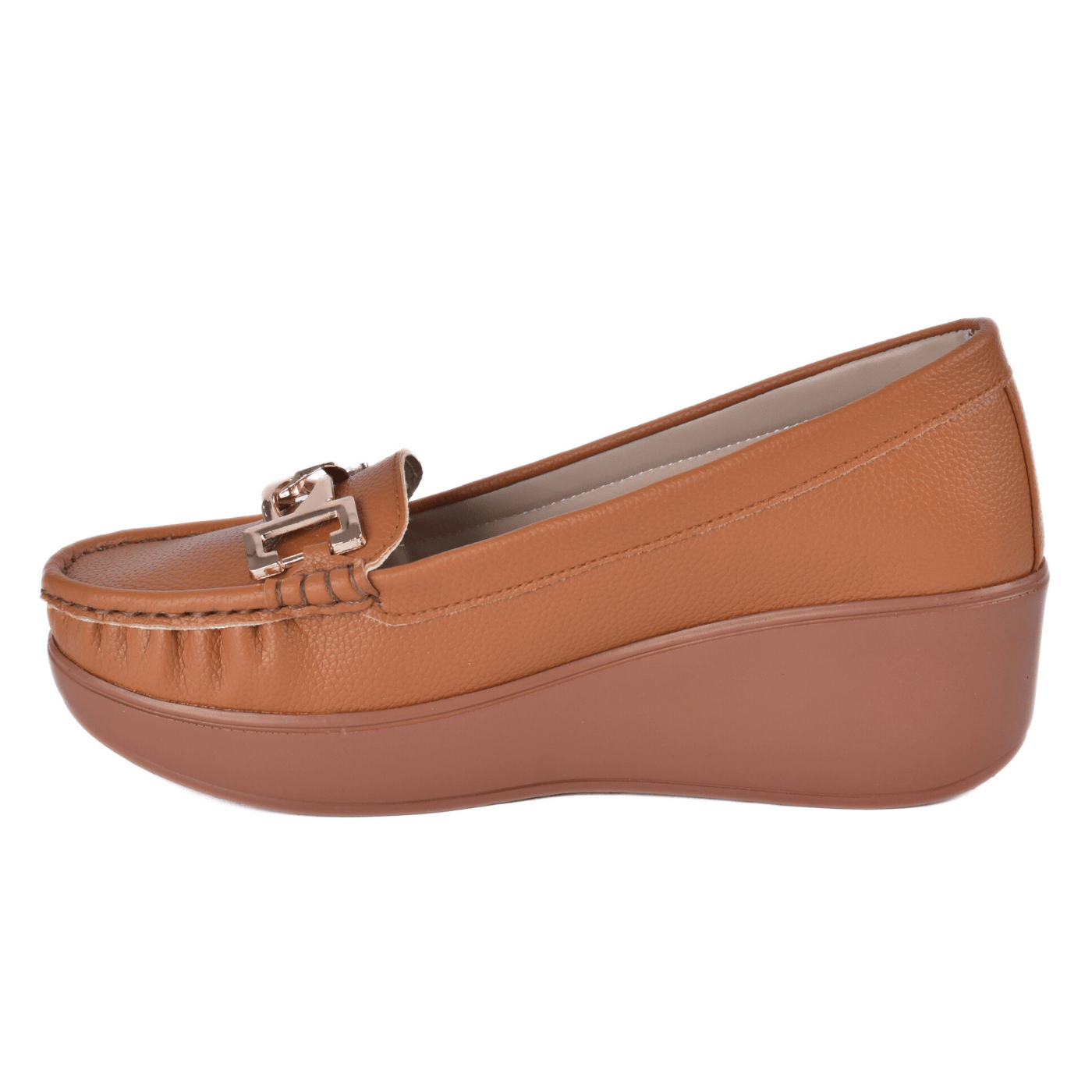 Comfort Leather Loafers with Gold Chain Melouk