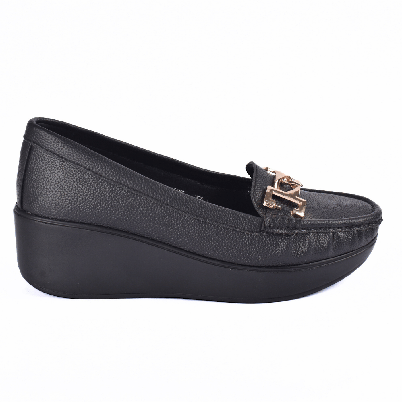 Comfort Leather Loafers with Gold Chain Melouk