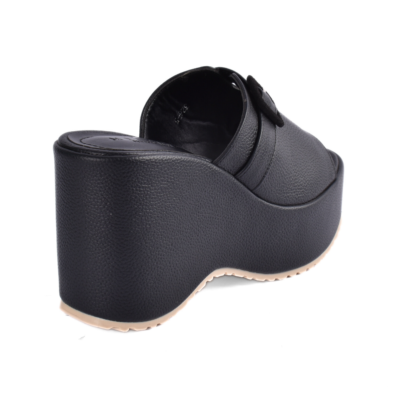 Platform Wedge Slide Sandals With Buckle Detail Melouk