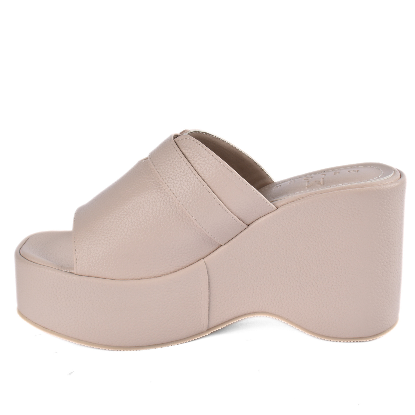 Platform Wedge Slide Sandals With Buckle Detail Melouk