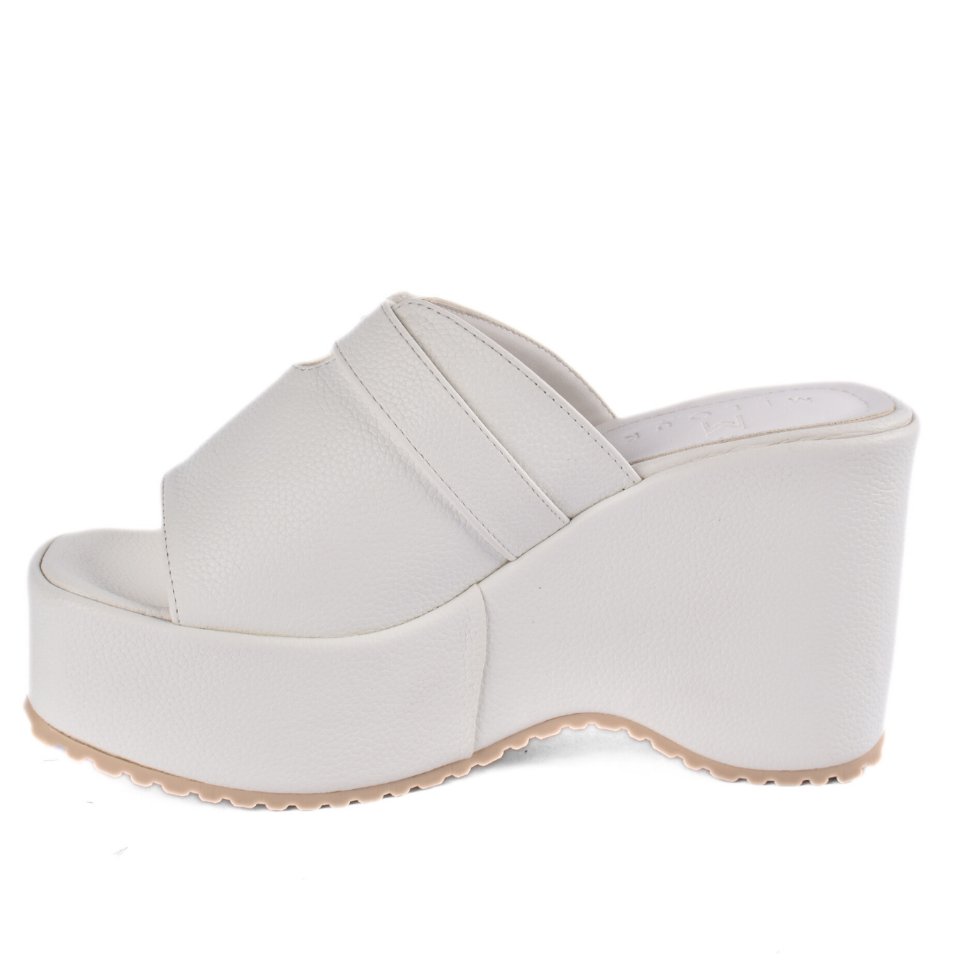 Platform Wedge Slide Sandals With Buckle Detail Melouk