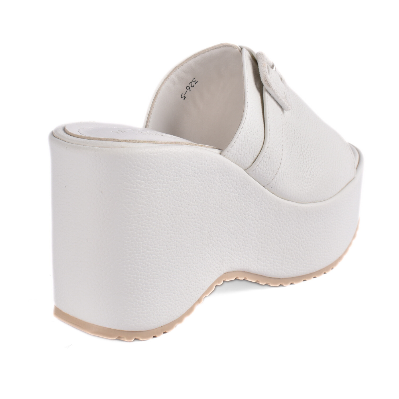 Platform Wedge Slide Sandals With Buckle Detail Melouk