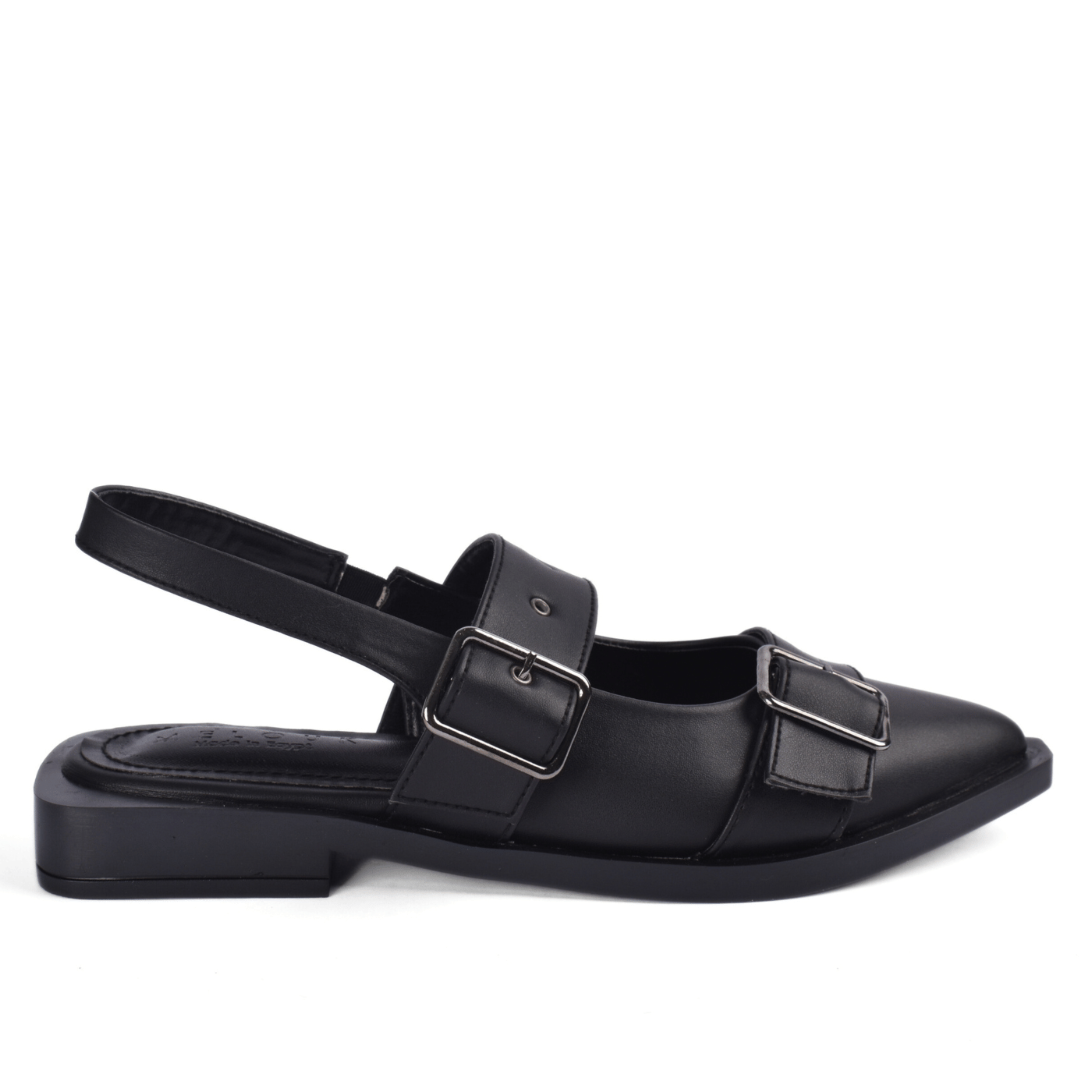 Edgy Buckled Pointed Toe Sandals Melouk