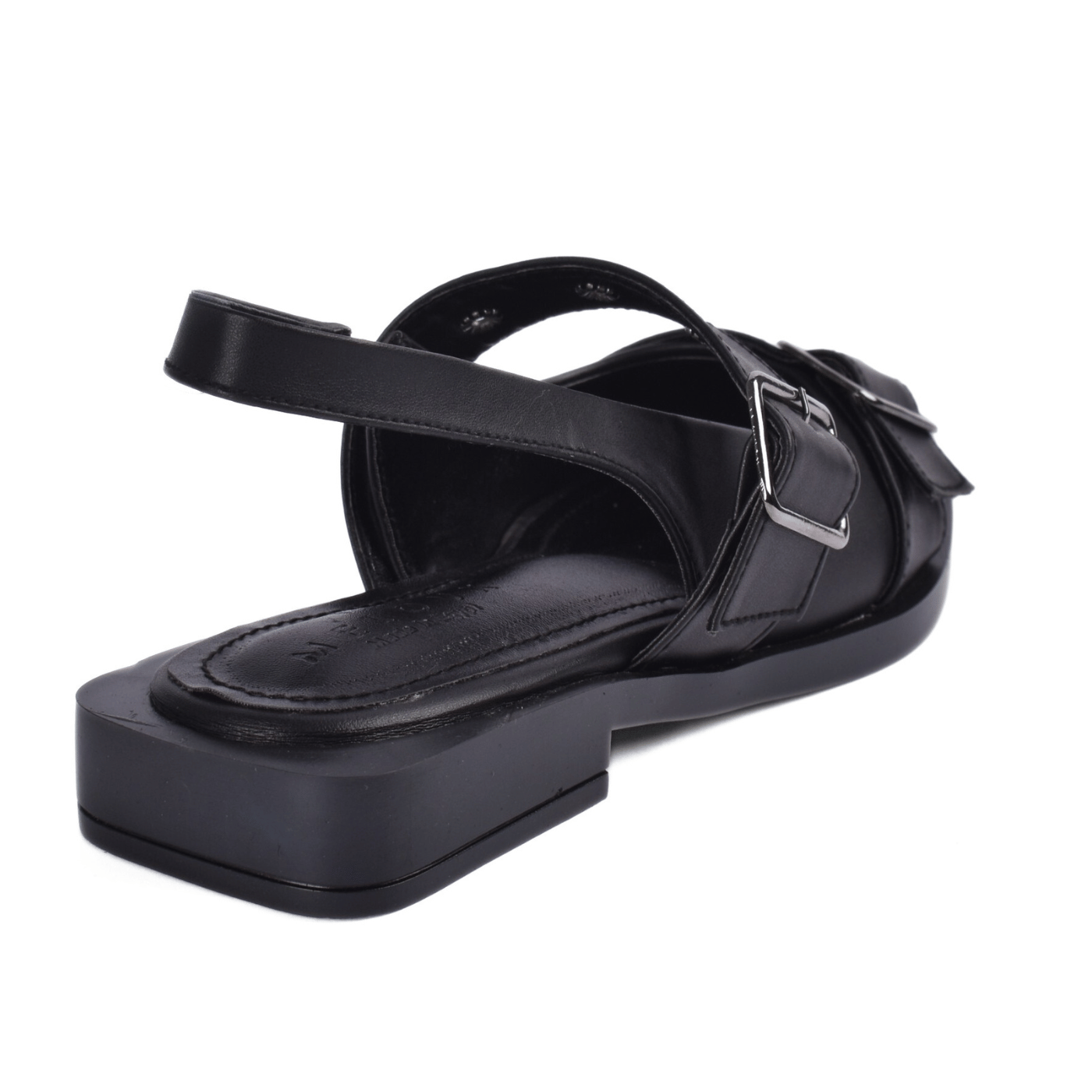Edgy Buckled Pointed Toe Sandals Melouk