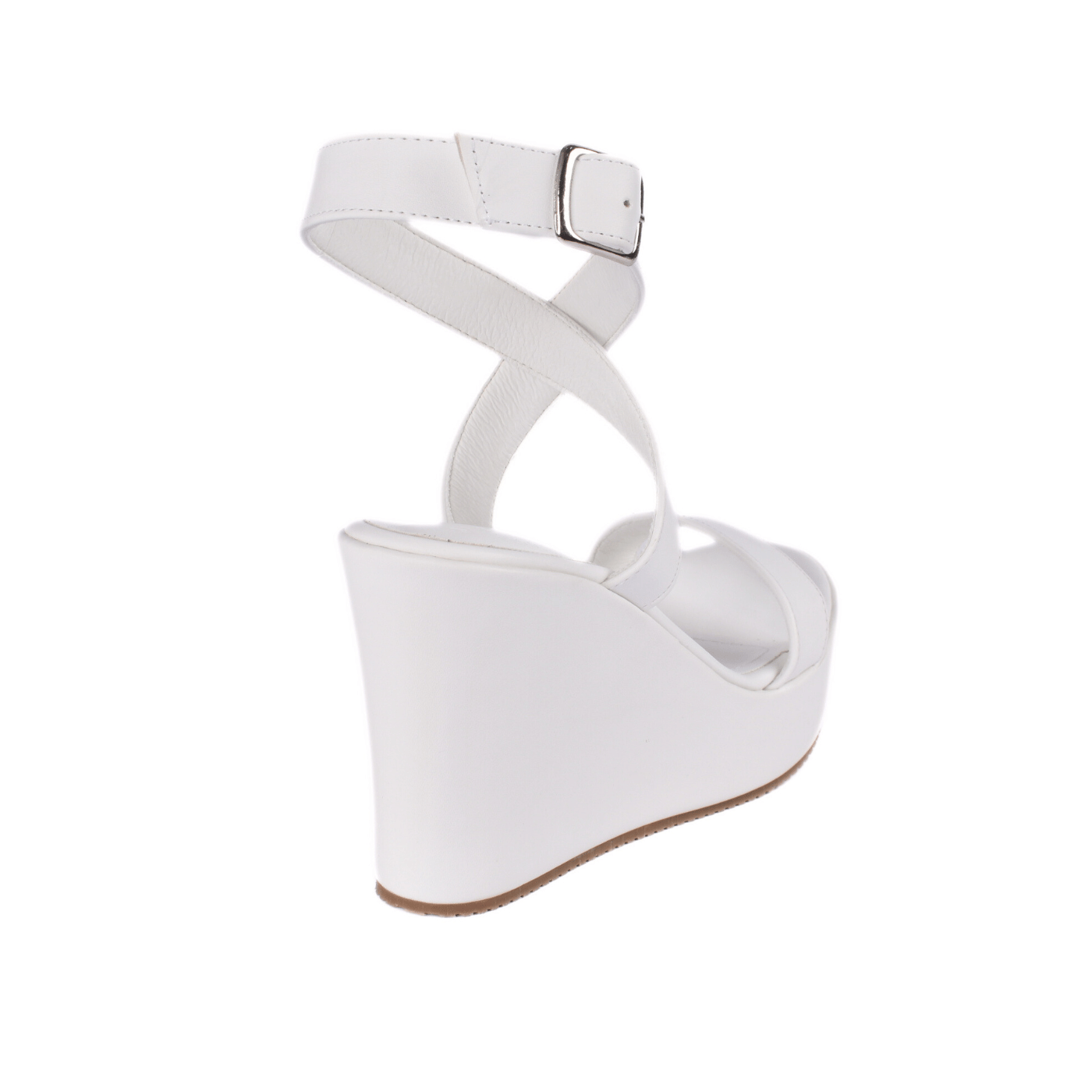 Crisscross Ankle Strap Wedge Sandals Melouk