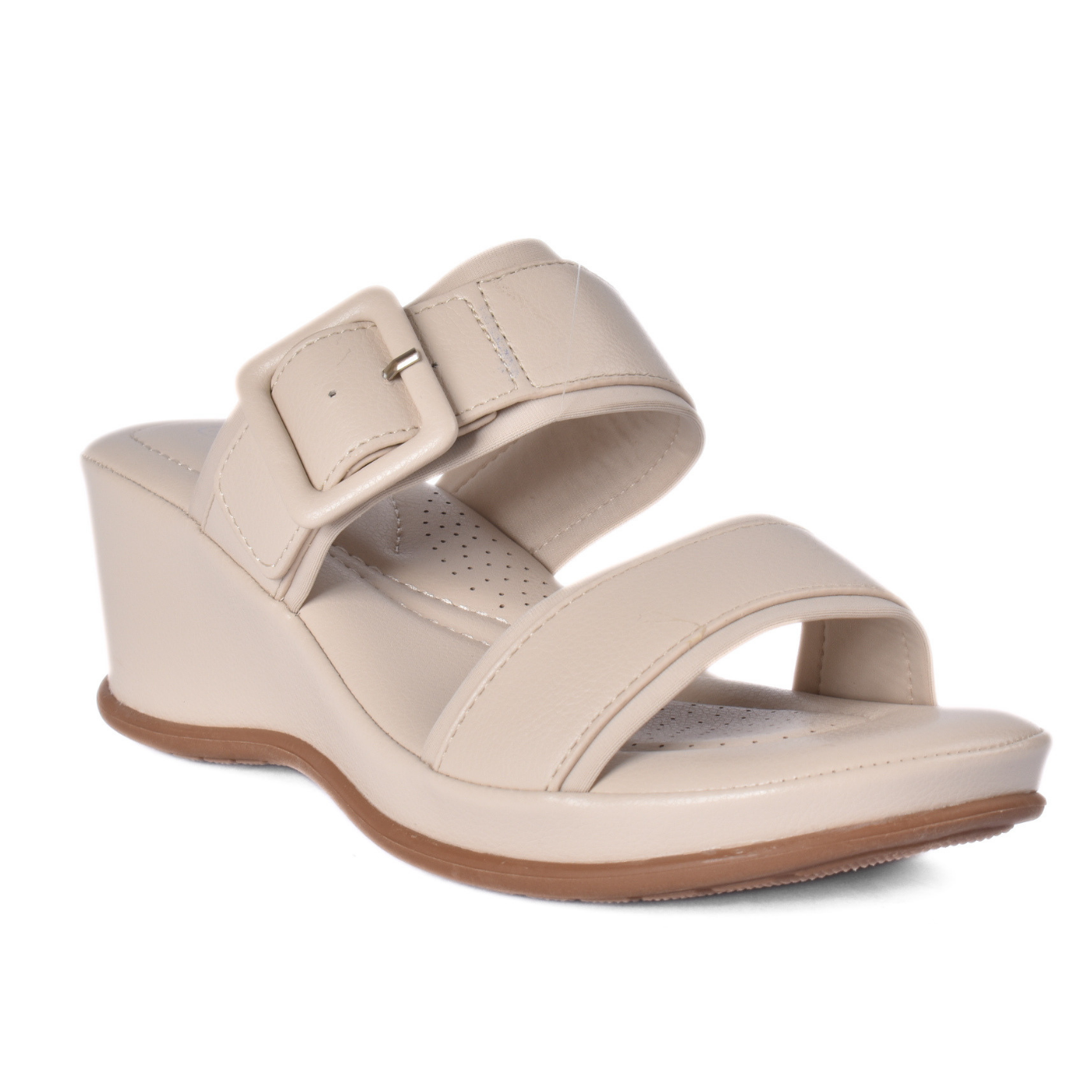 Chic Slip-On Slippers for Everyday Outings Beige