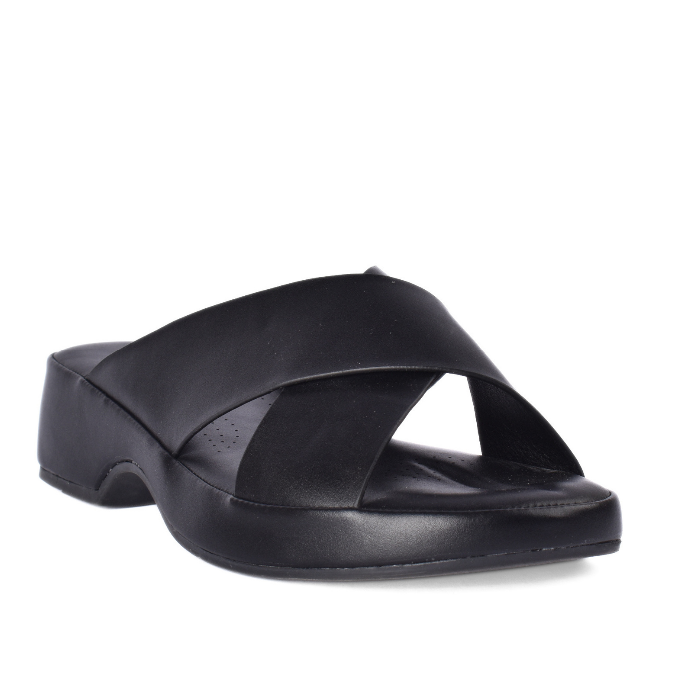 Stylish and practical modern slippers Black