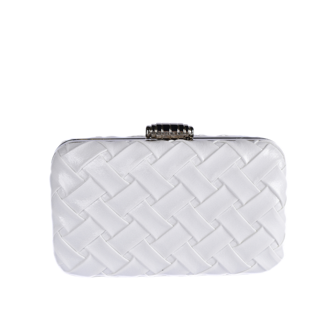 Woven Metallic Clutch – Chic Braided Design