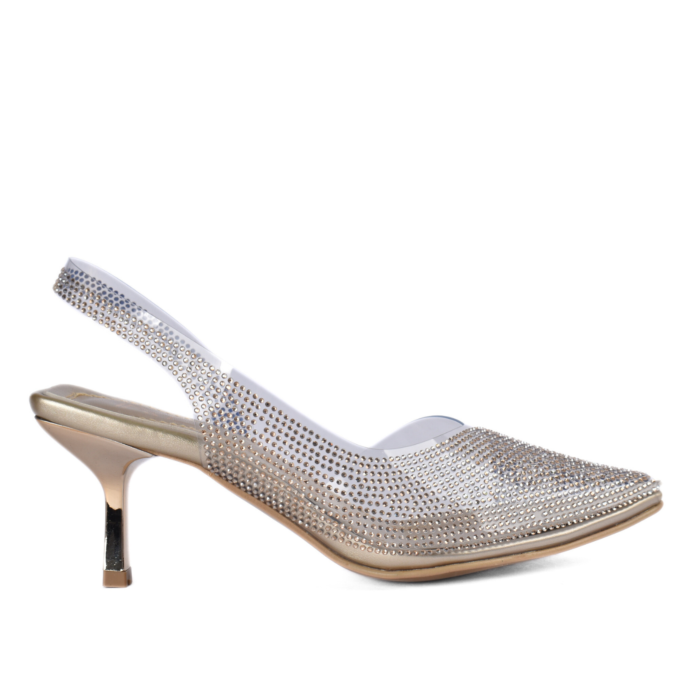 Stylish shoes with stiletto heels and details