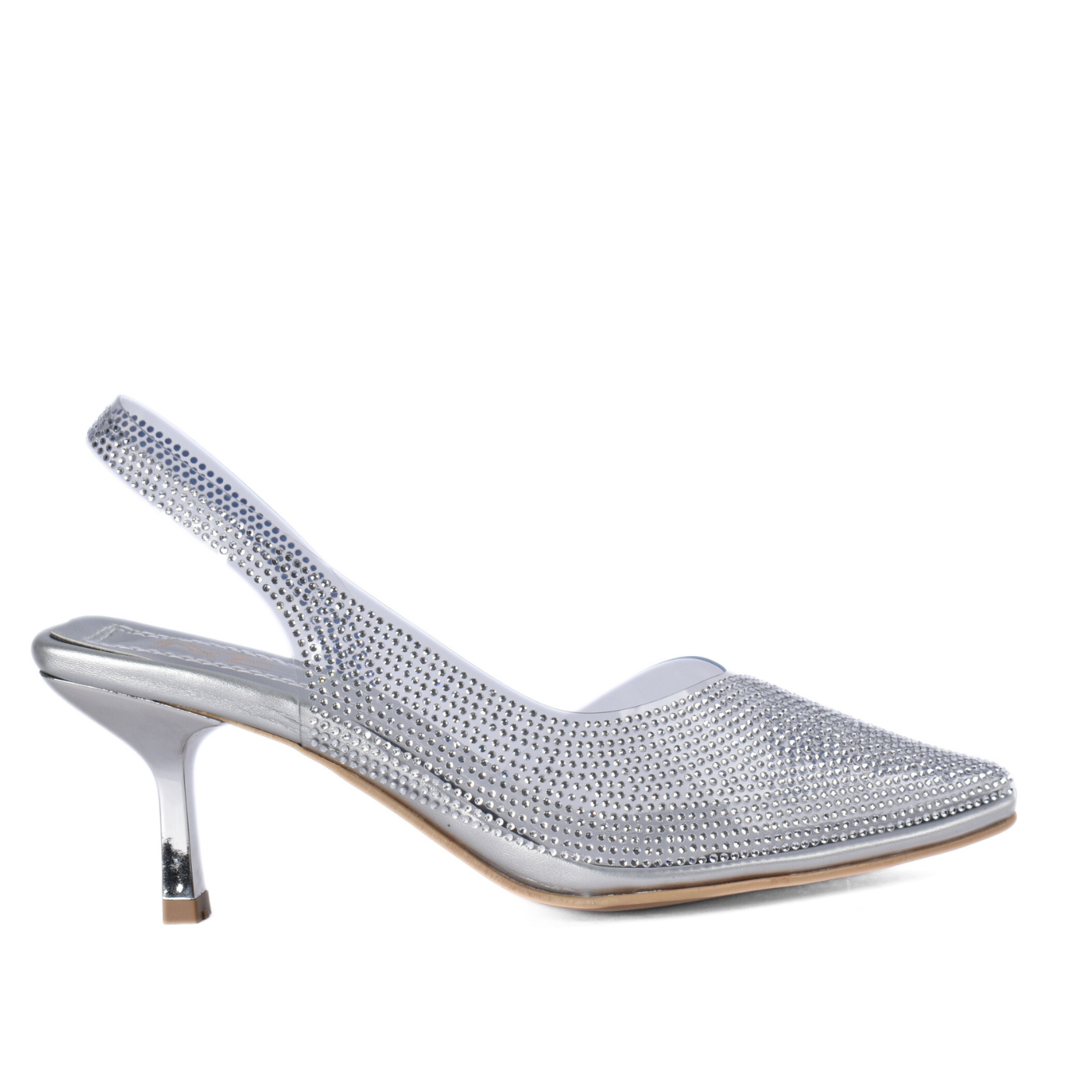 Stylish shoes with stiletto heels and details