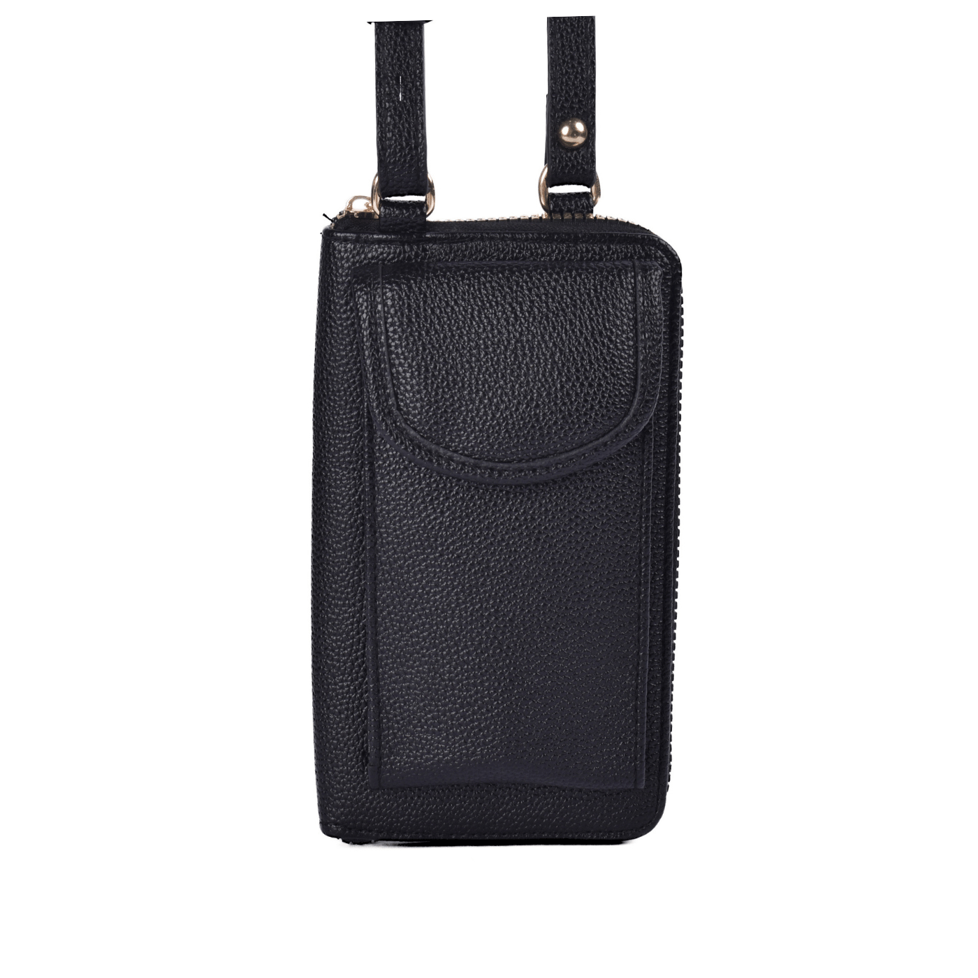 Compact Wristlet Purse Black Melouk