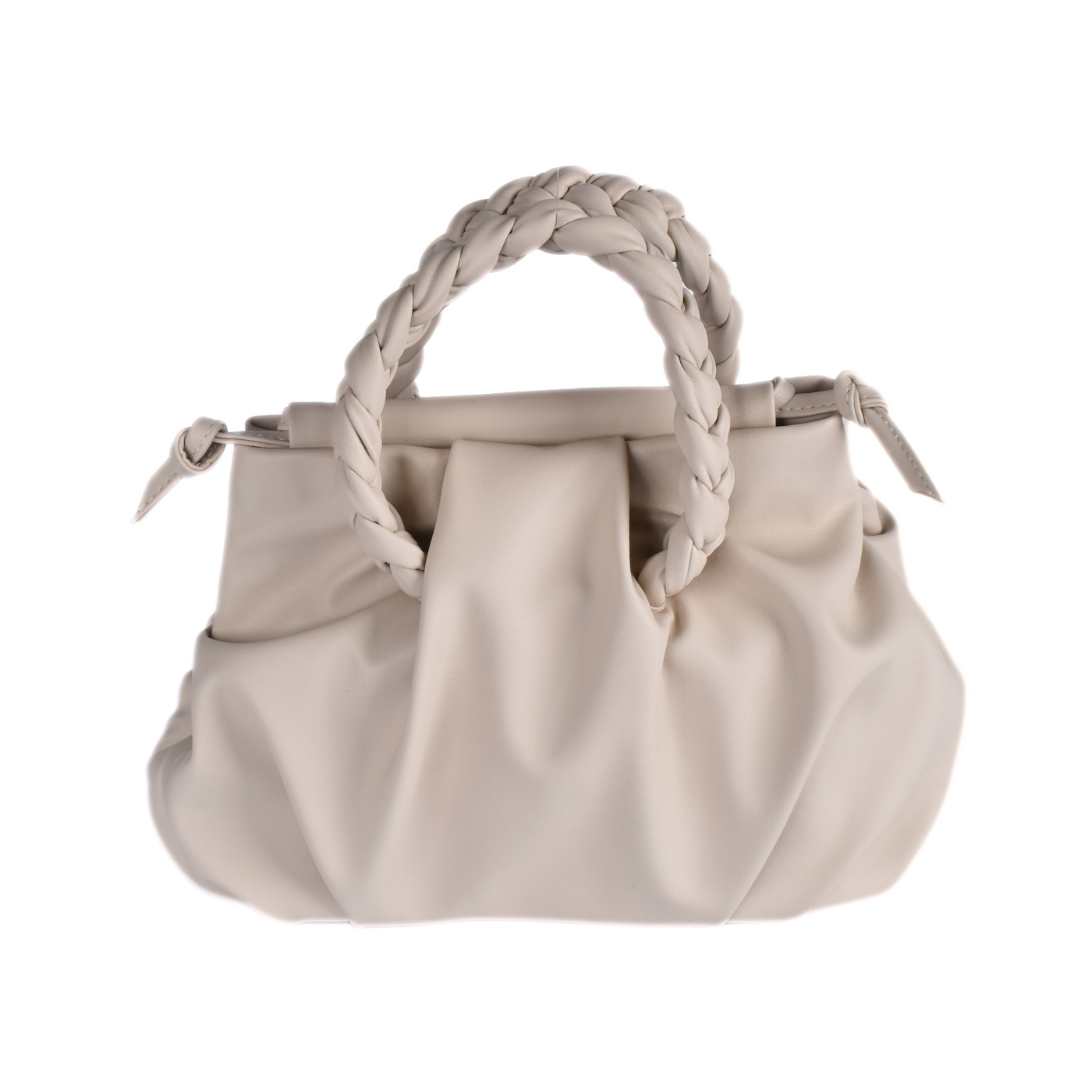 Stylish Crossbody Bag Featuring with Braided Strap Beige