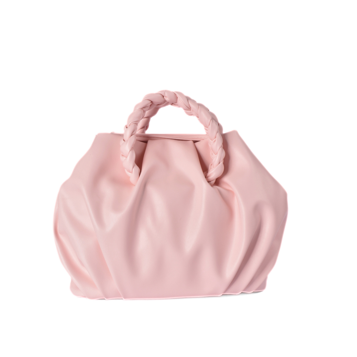 Stylish Crossbody Bag Featuring with Braided Strap L.pink