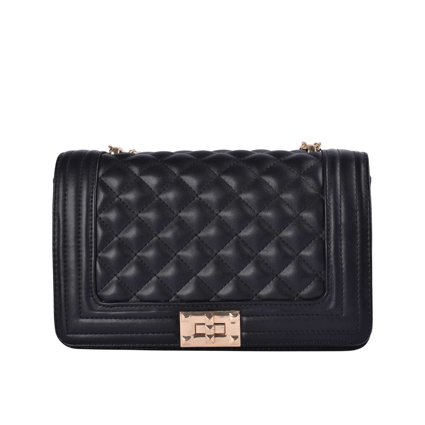 Lined Leather Shoulder Bag