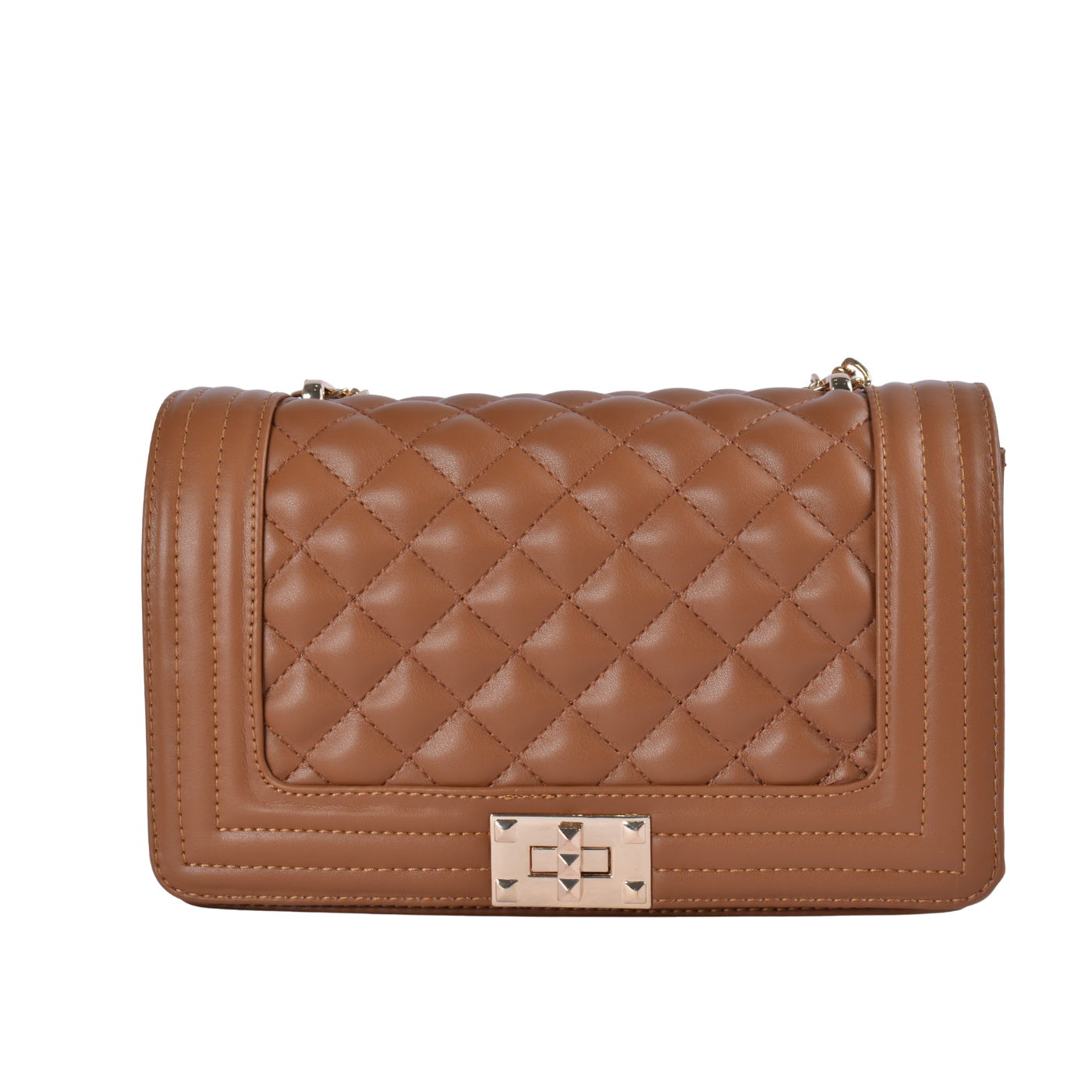 Lined Leather Shoulder Bag