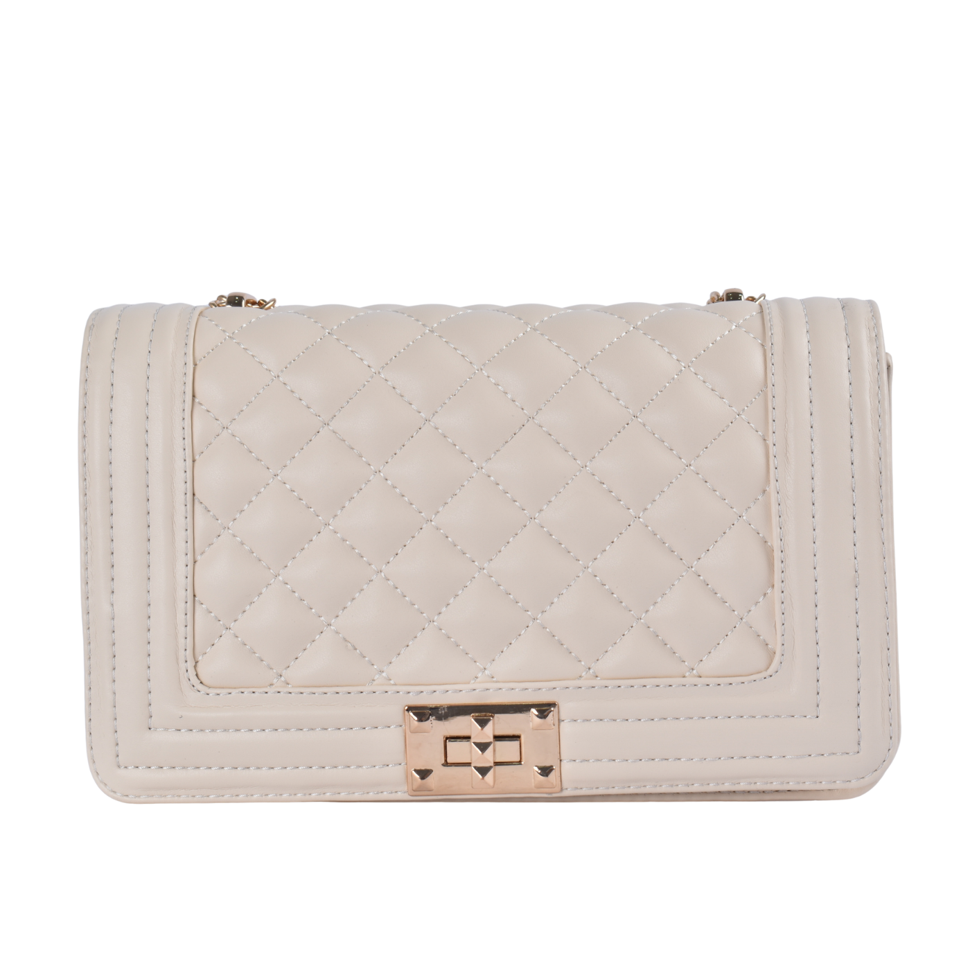 Lined Leather Shoulder Bag