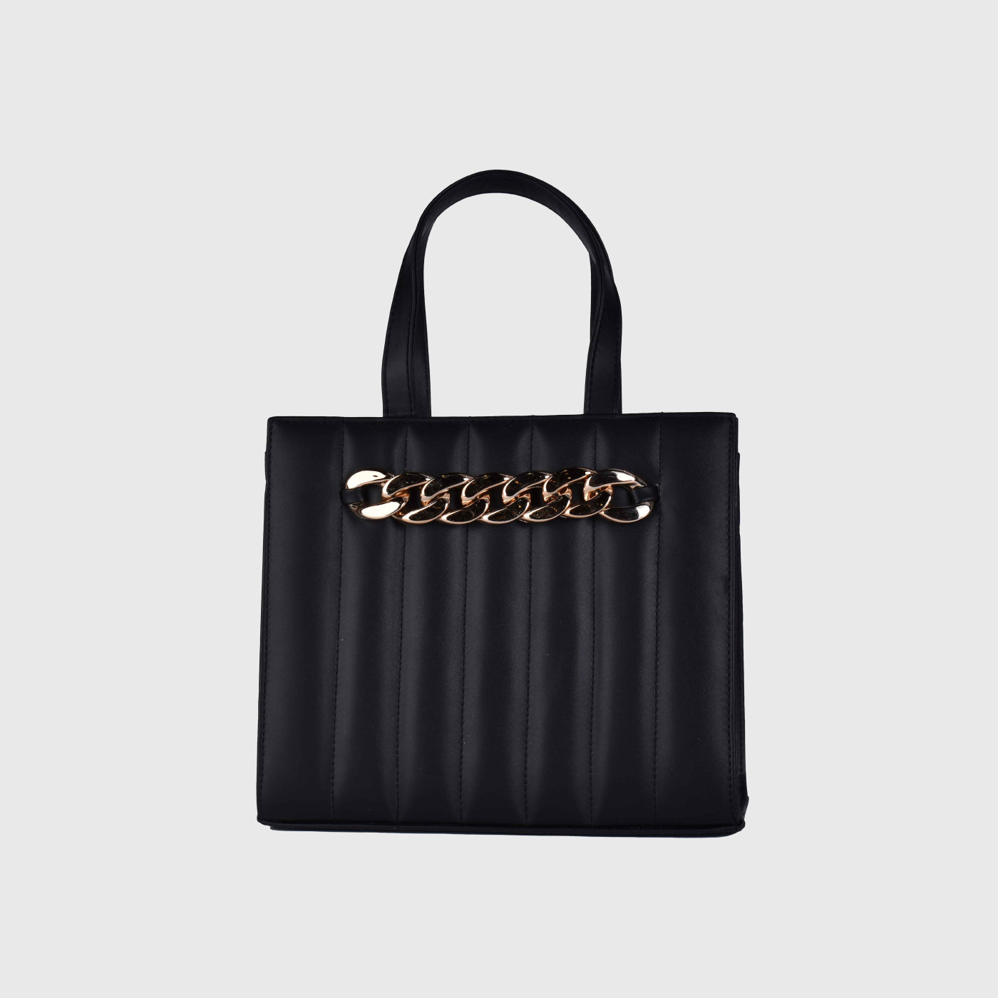 Chain Bag Leather Handbag Black Melouk